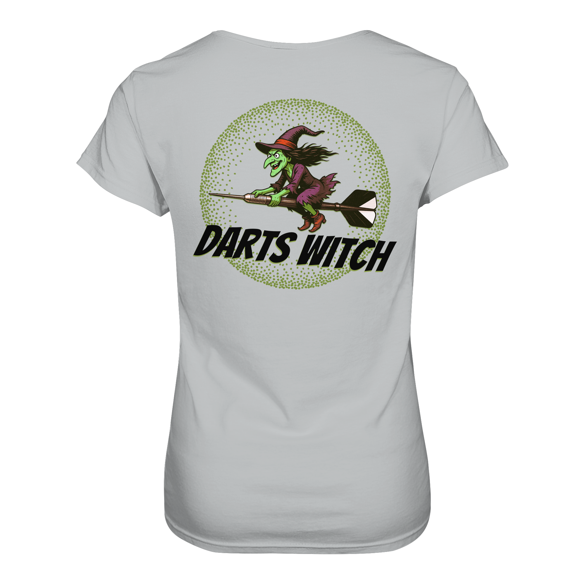 Darts-T-Shirt Motiv "Darts Witch" (Druck hinten)