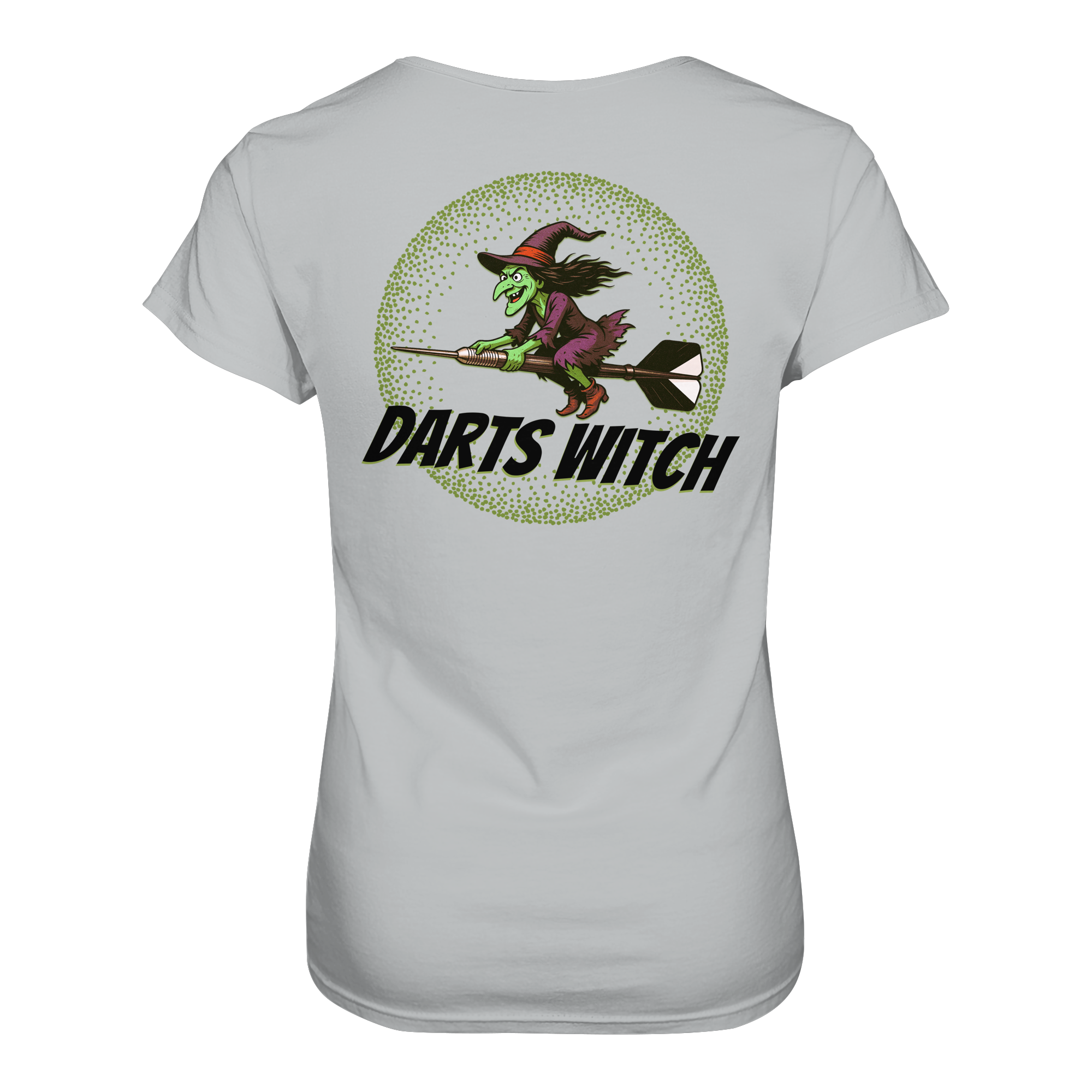 Darts-T-Shirt Motiv "Darts Witch" (Druck hinten)