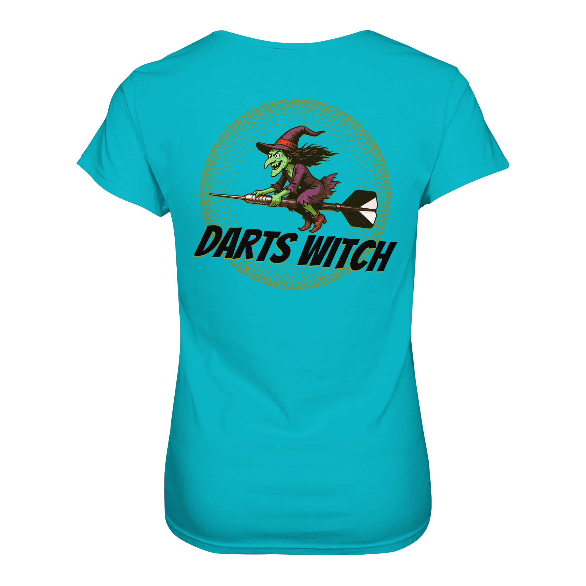 Darts-T-Shirt Motiv "Darts Witch" (Druck hinten)