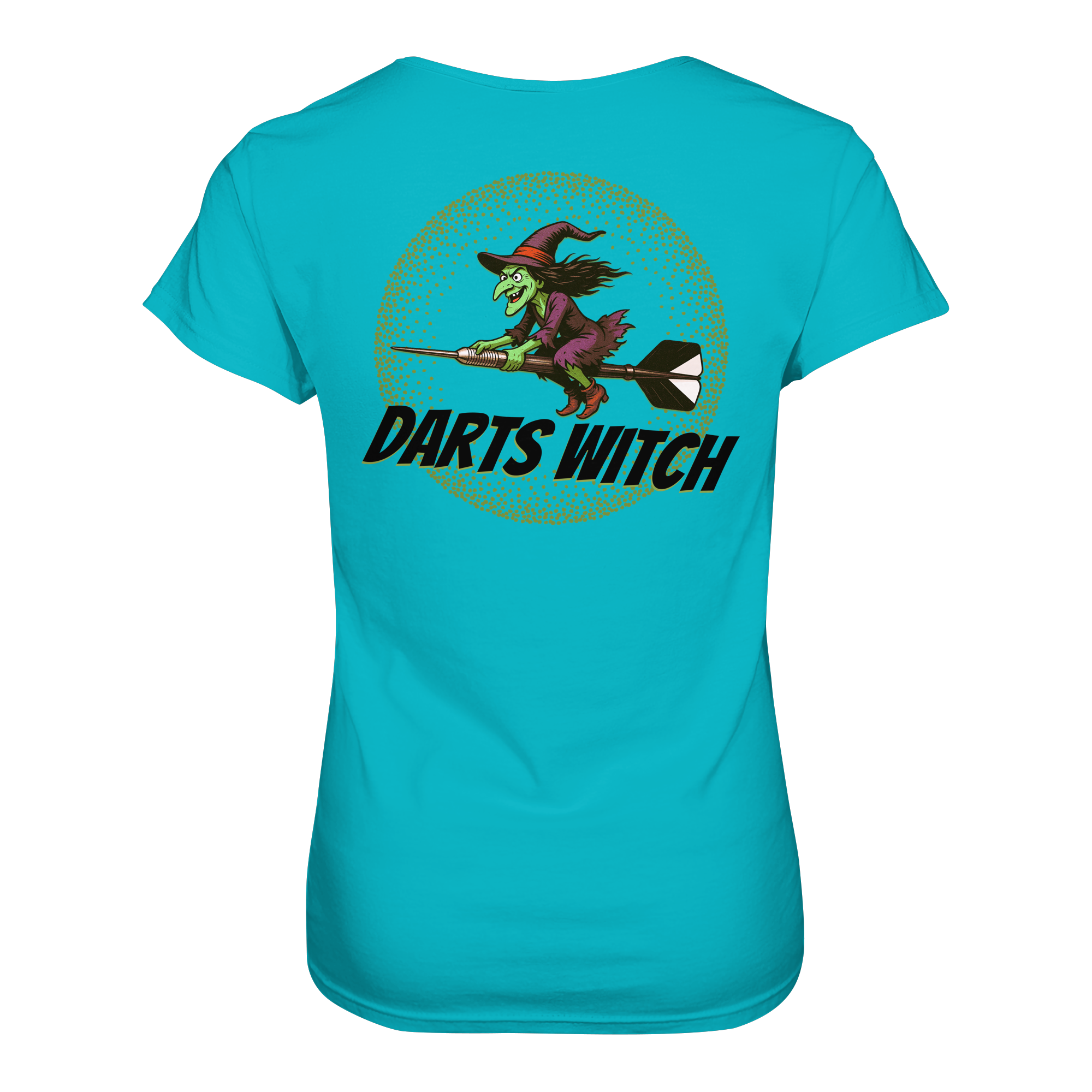 Darts-T-Shirt Motiv "Darts Witch" (Druck hinten)