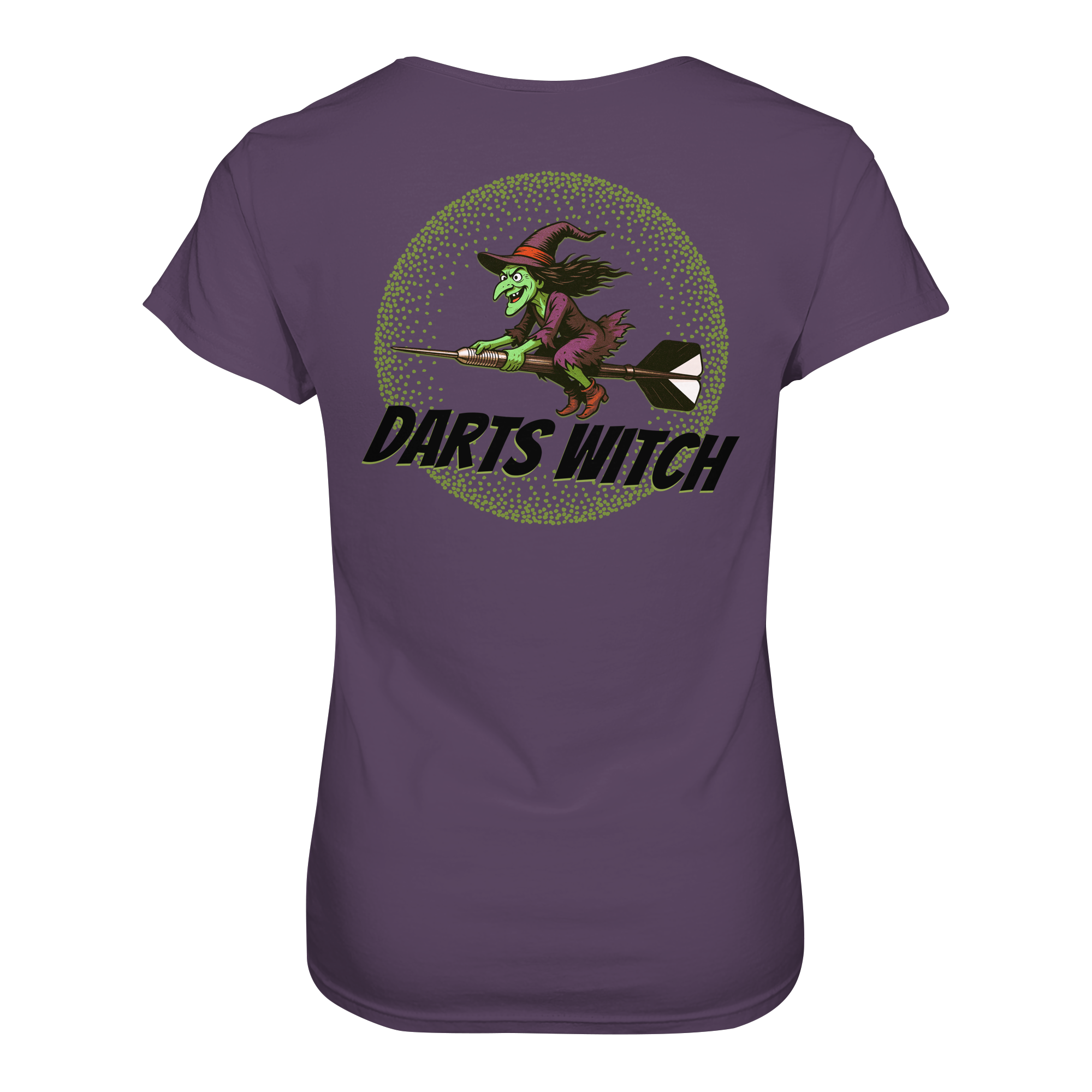 Darts-T-Shirt Motiv "Darts Witch" (Druck hinten)