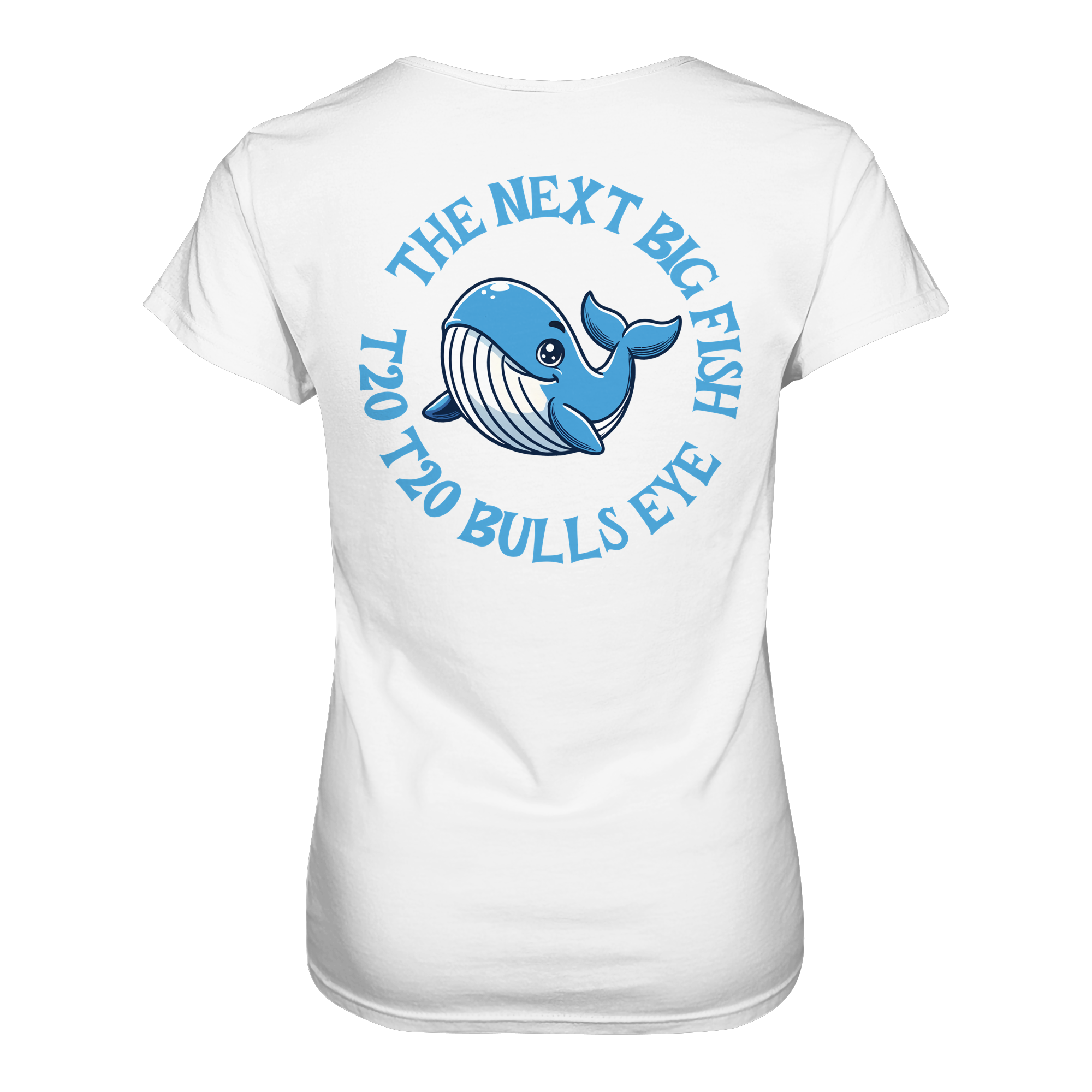 Darts-T-Shirt Motiv "Next Big Fish" (Druck hinten)