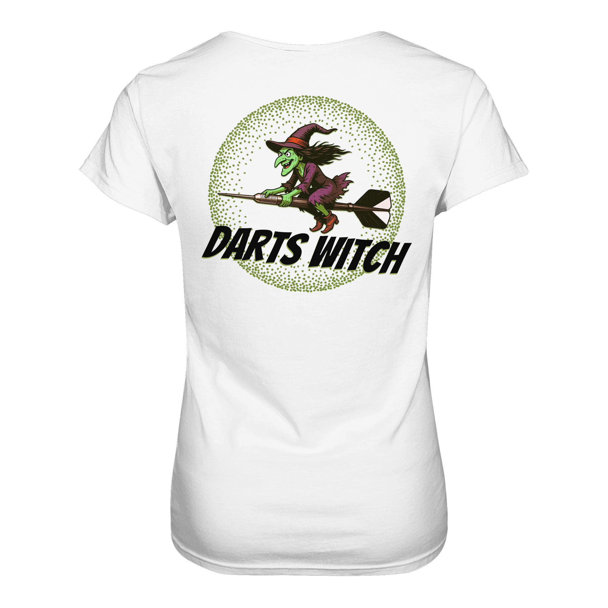 Darts-T-Shirt Motiv "Darts Witch" (Druck hinten)