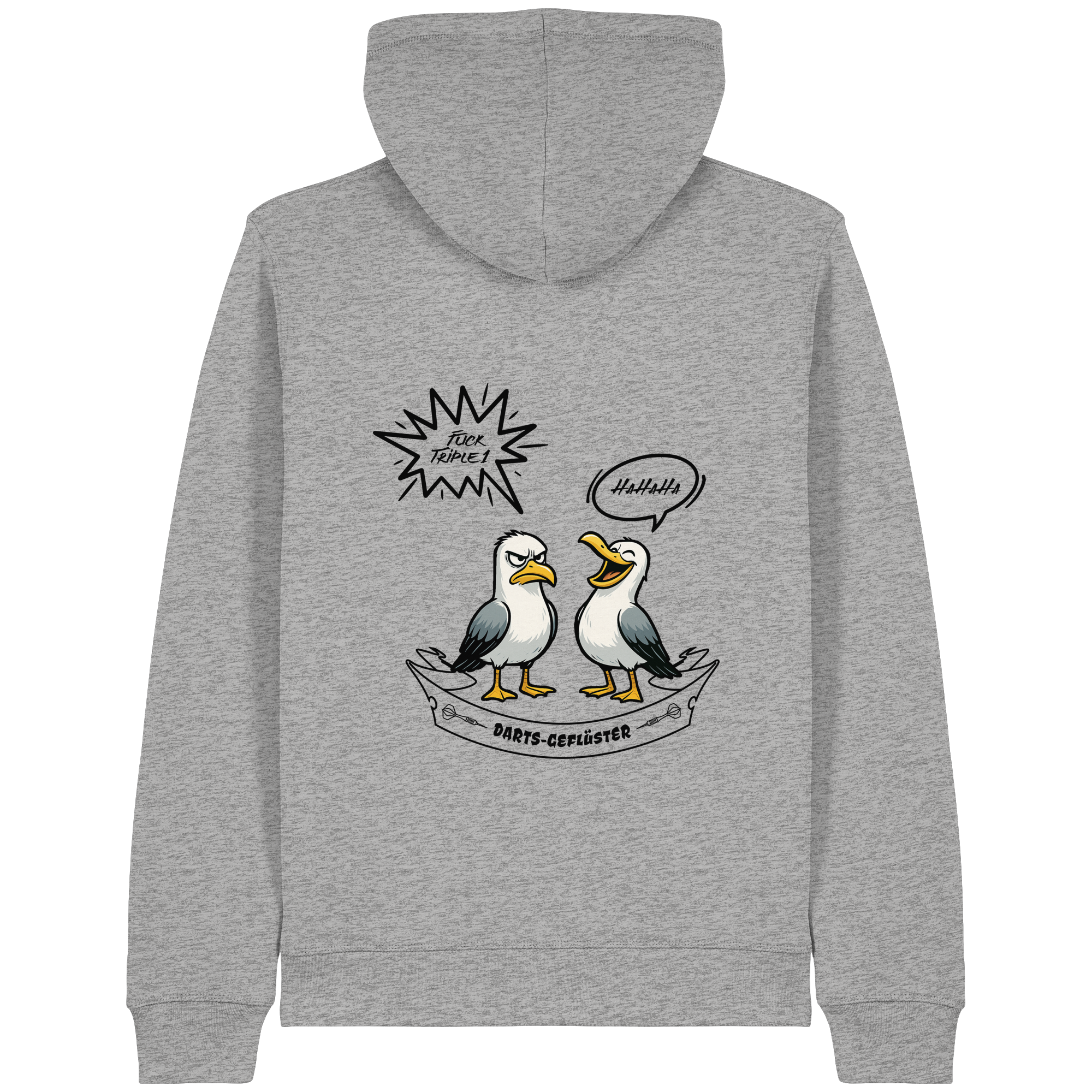Darts-Kapuzenjacke "Fuck Triple-1" (Druck hinten)