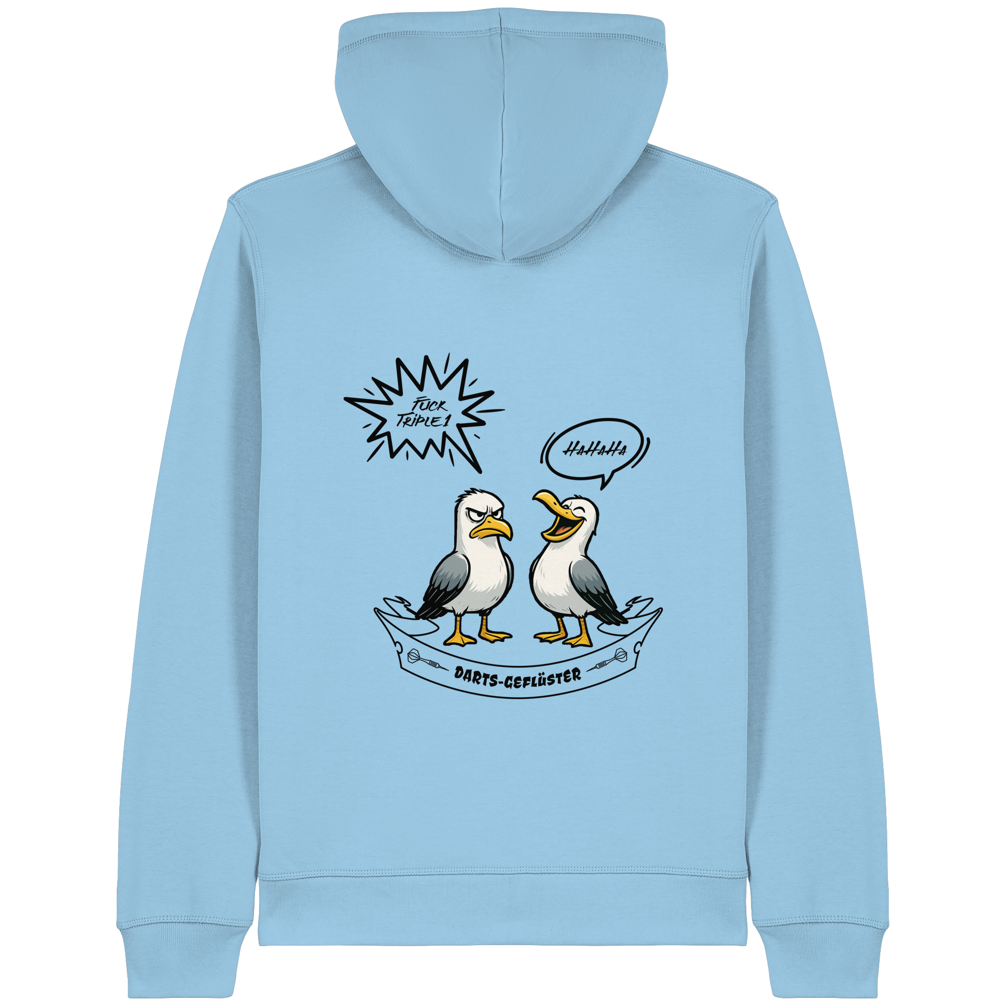 Darts-Kapuzenjacke "Fuck Triple-1" (Druck hinten)