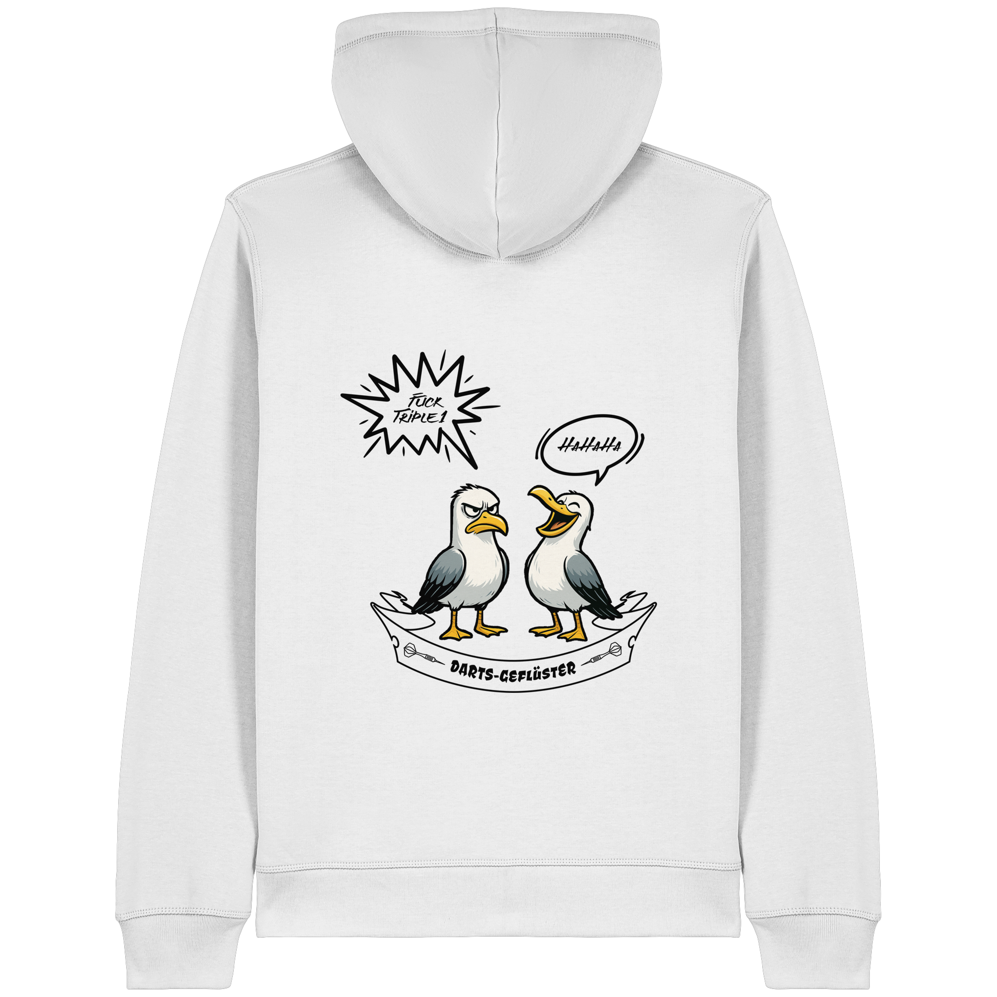 Darts-Kapuzenjacke "Fuck Triple-1" (Druck hinten)