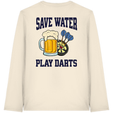 Darts-Langarmshirt Motiv "Save Water" (Druck hinten)