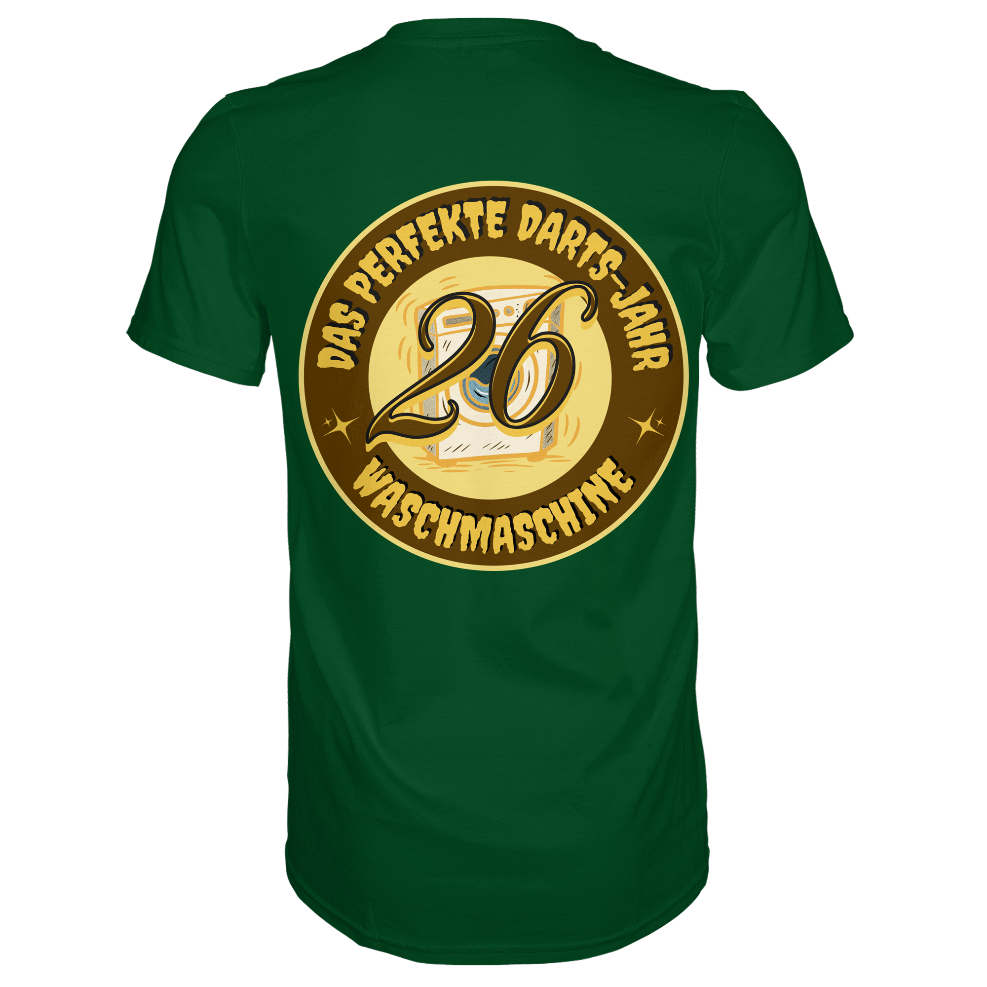 Darts-T-Shirt Motiv "Perfektes Dartsjahr" (Druck hinten)