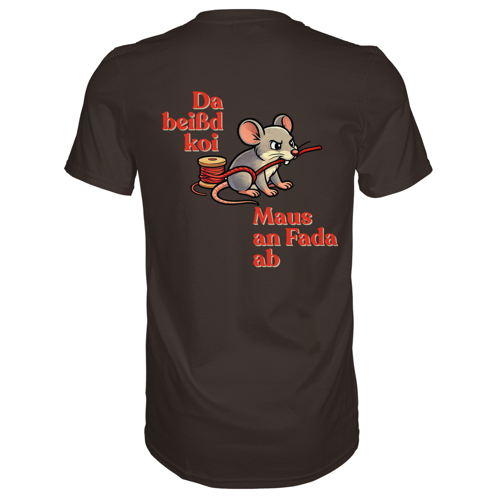 Fun-T-Shirt Motiv "Maus ond Fada" (Druck hinten)