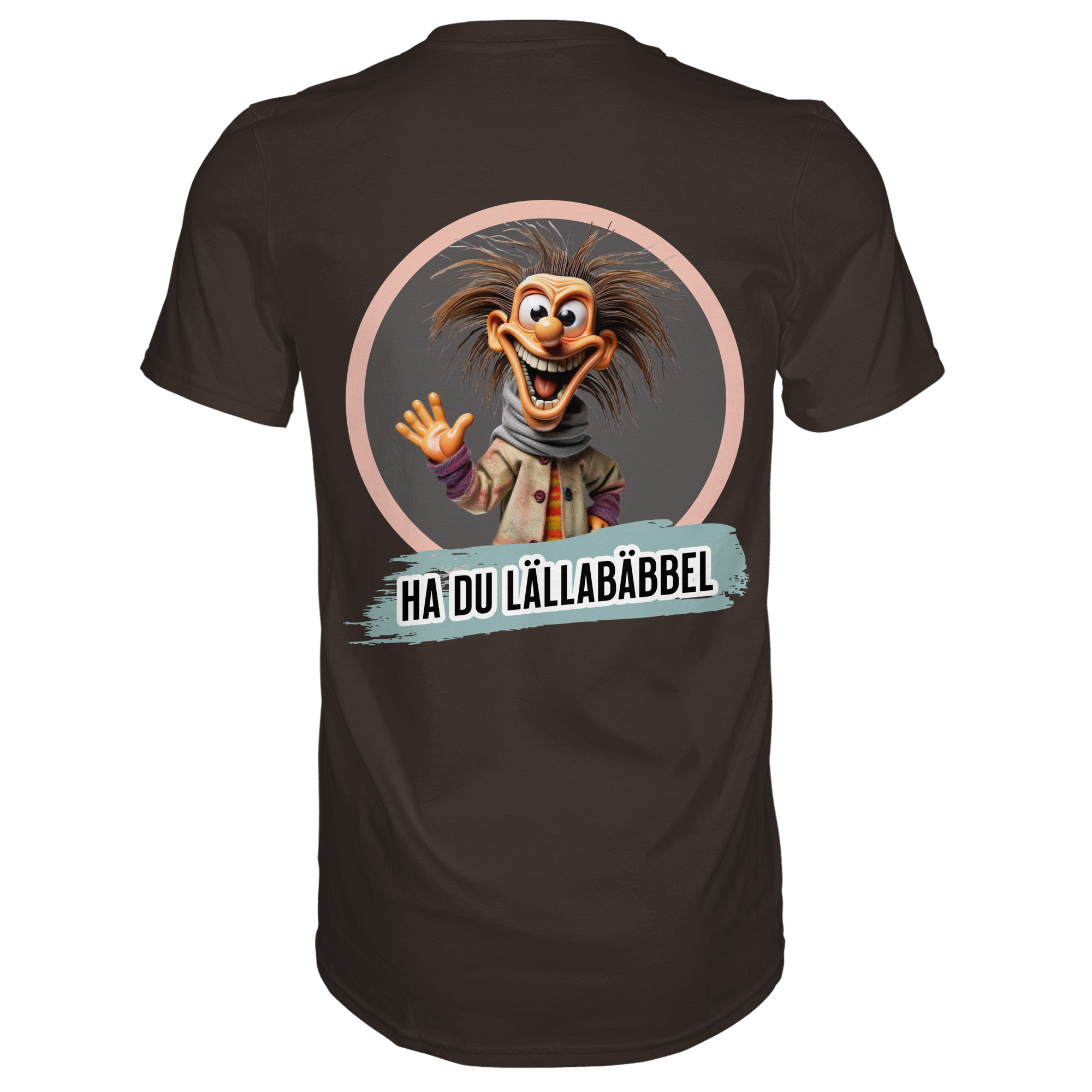 Fun-T-Shirt Motiv "Lällabäbbel" (Druck hinten)