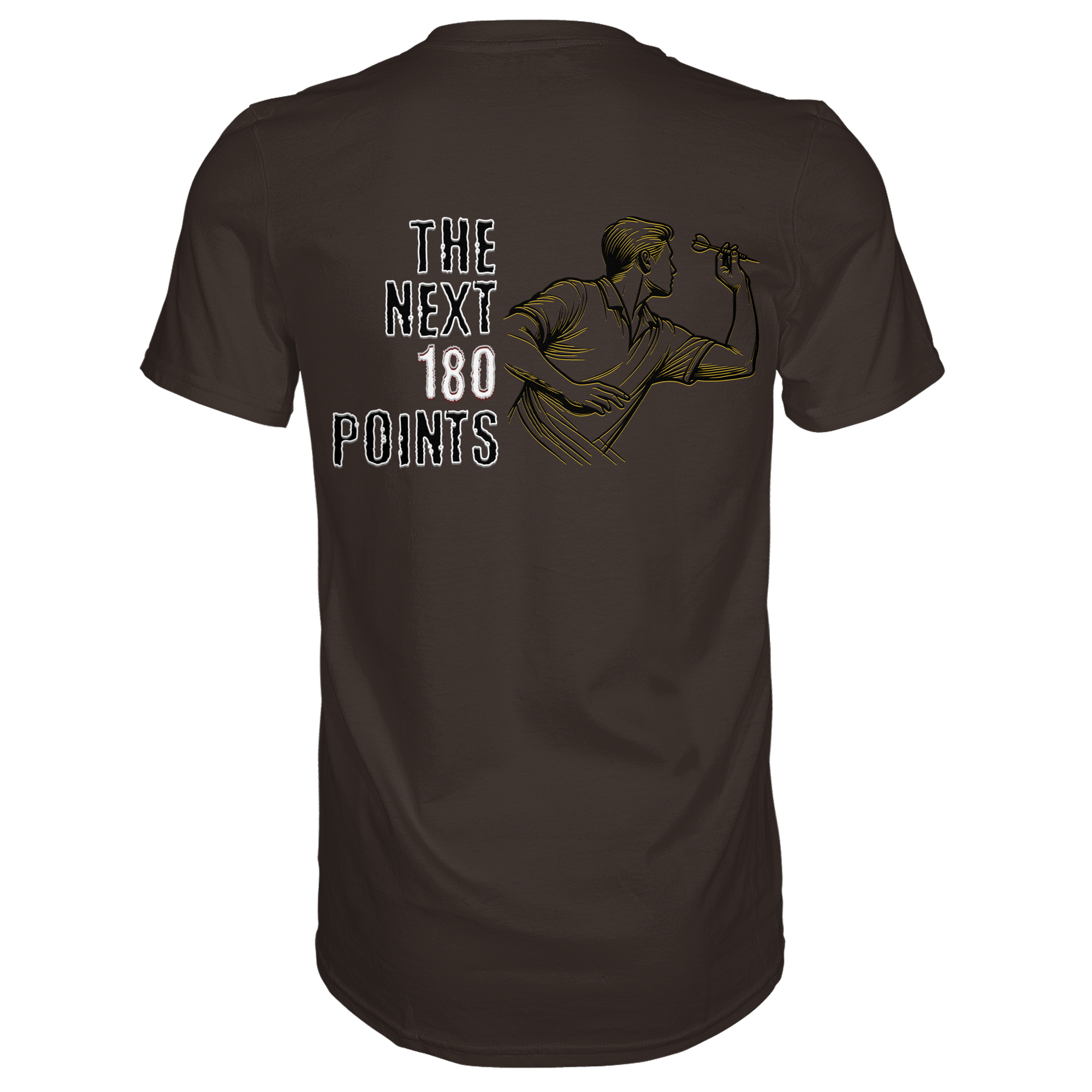 Darts-T-Shirt Motiv "Next 180 Points" (Druck hinten)