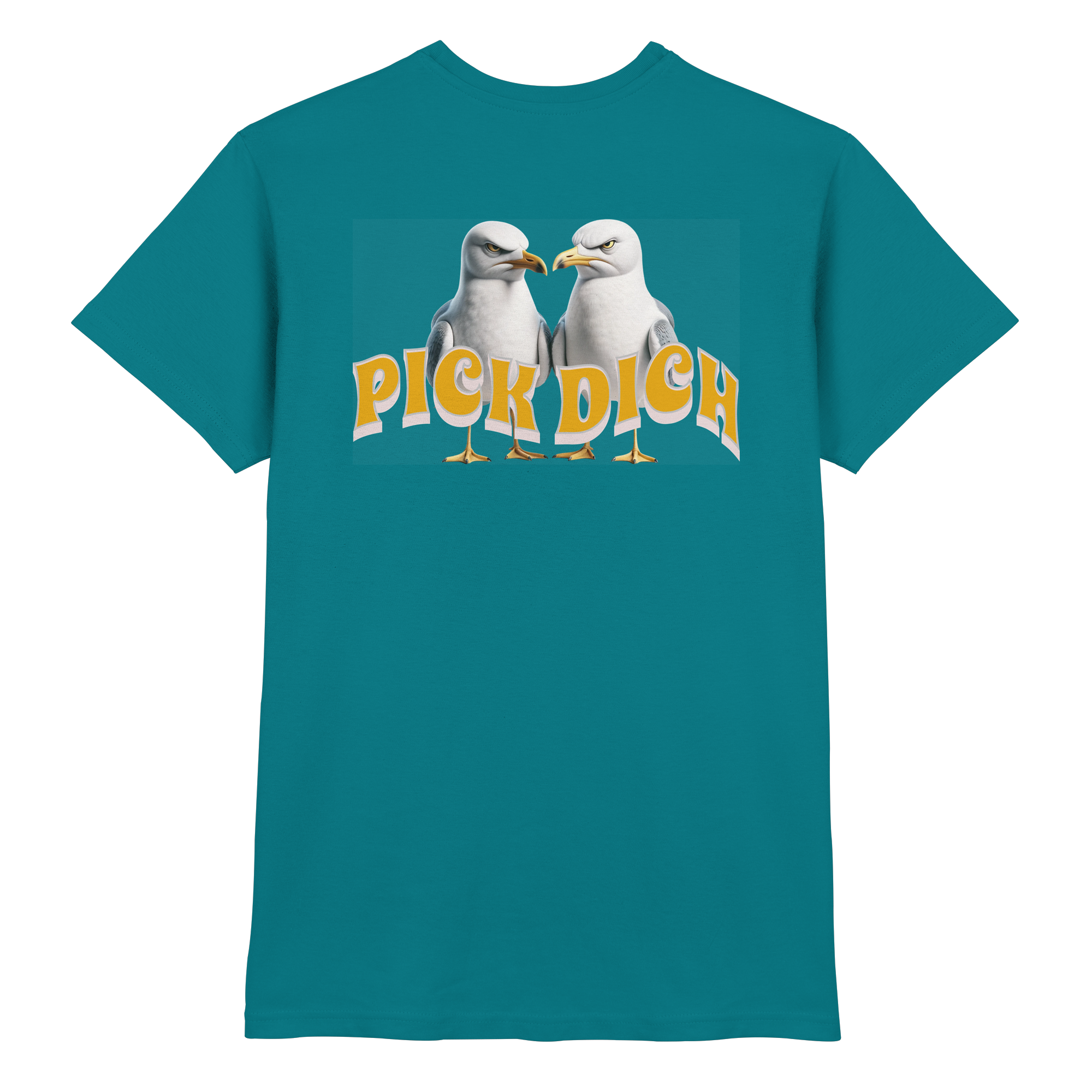 Fun-T-Shirt Motiv "Pick Dich" (Druck hinten)