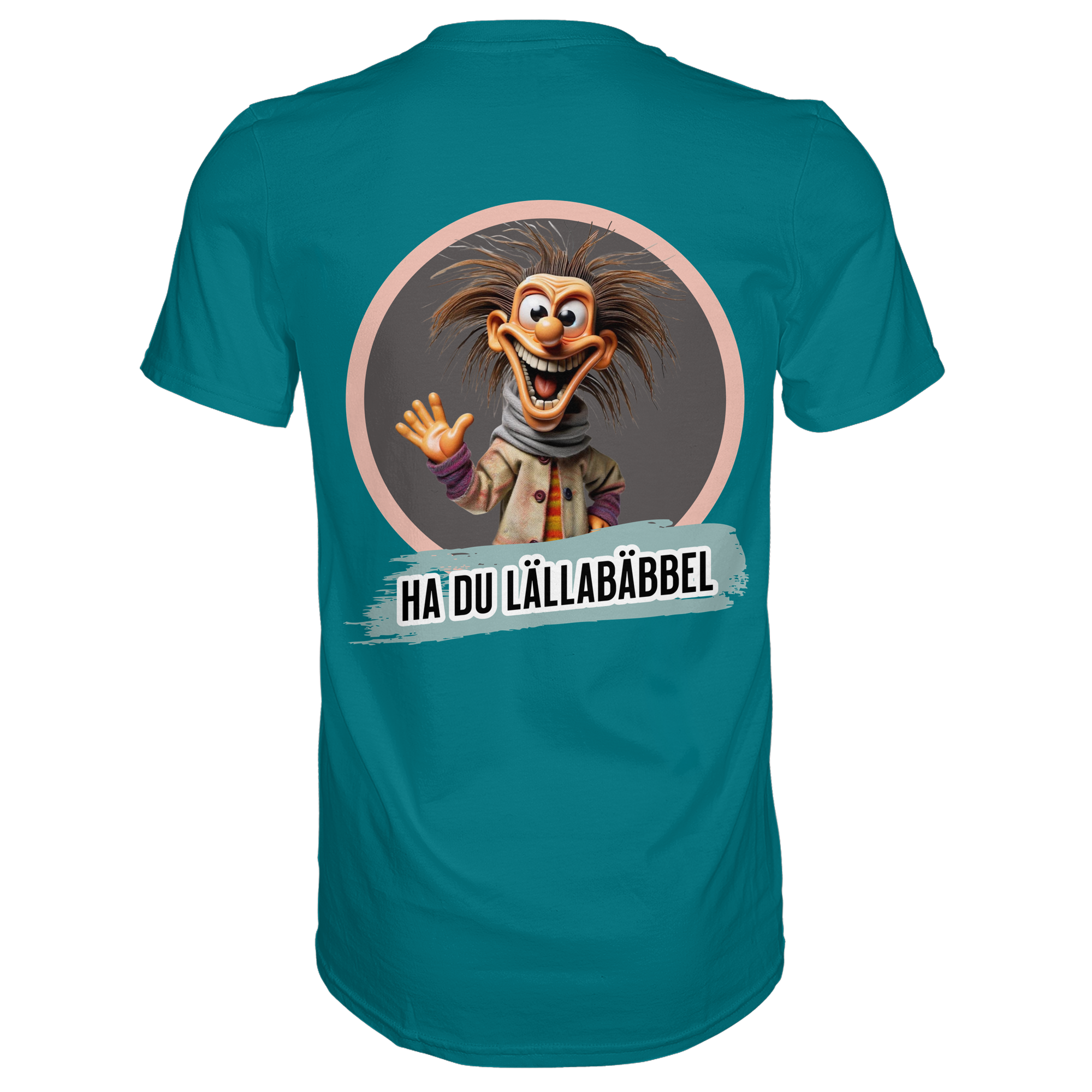Fun-T-Shirt Motiv "Lällabäbbel" (Druck hinten)