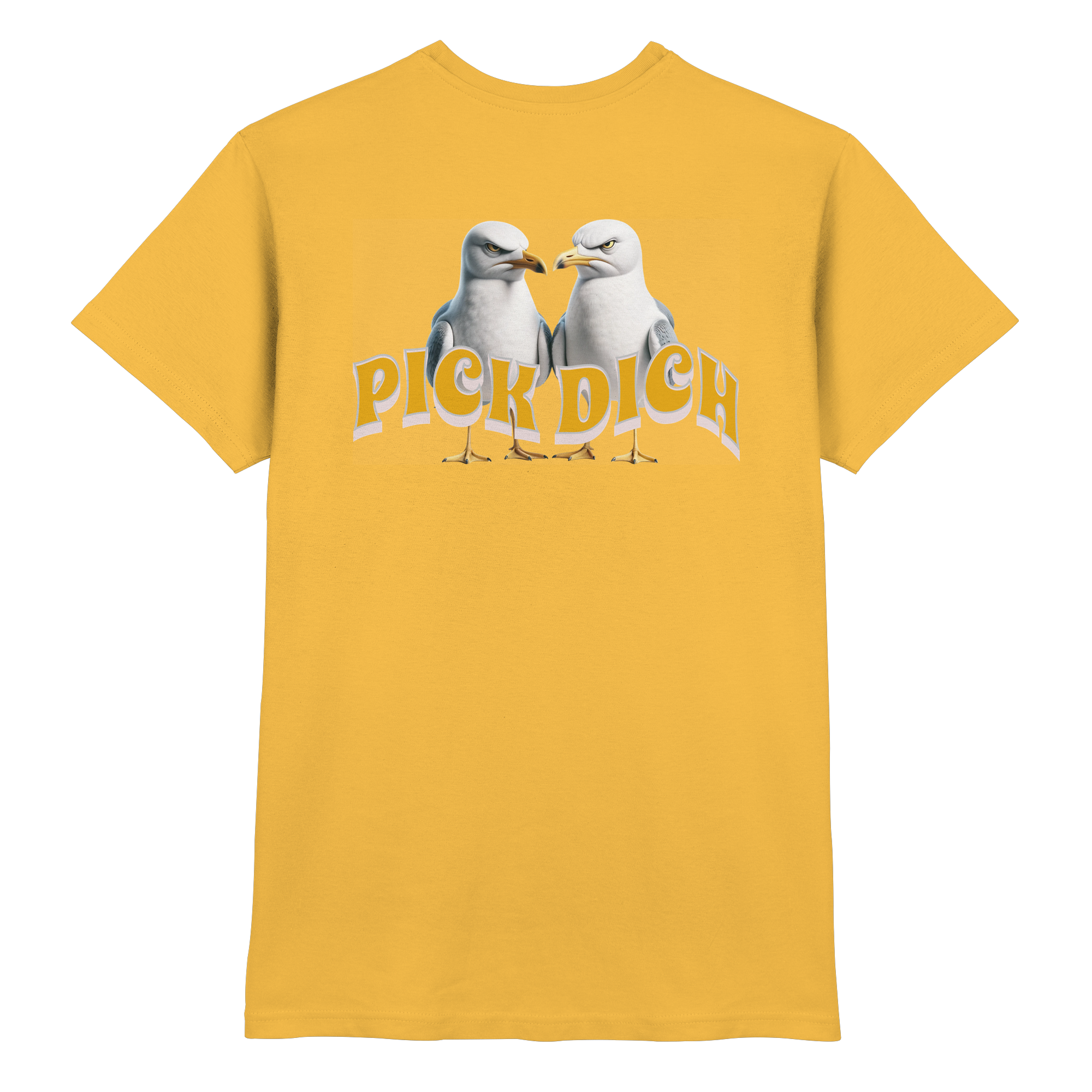 Fun-T-Shirt Motiv "Pick Dich" (Druck hinten)