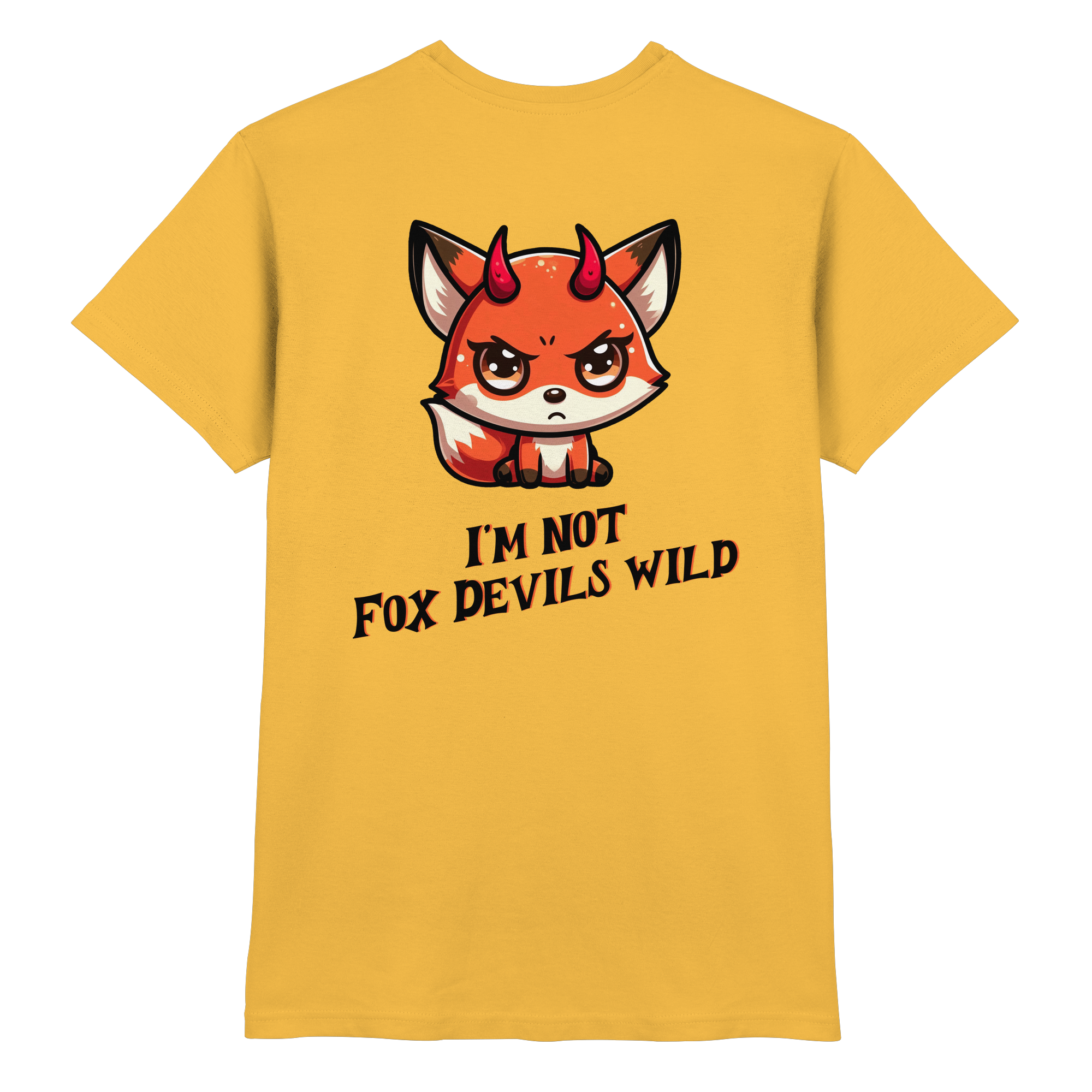 Fun-T-Shirt Motiv "Fox Devil" (Druck hinten)