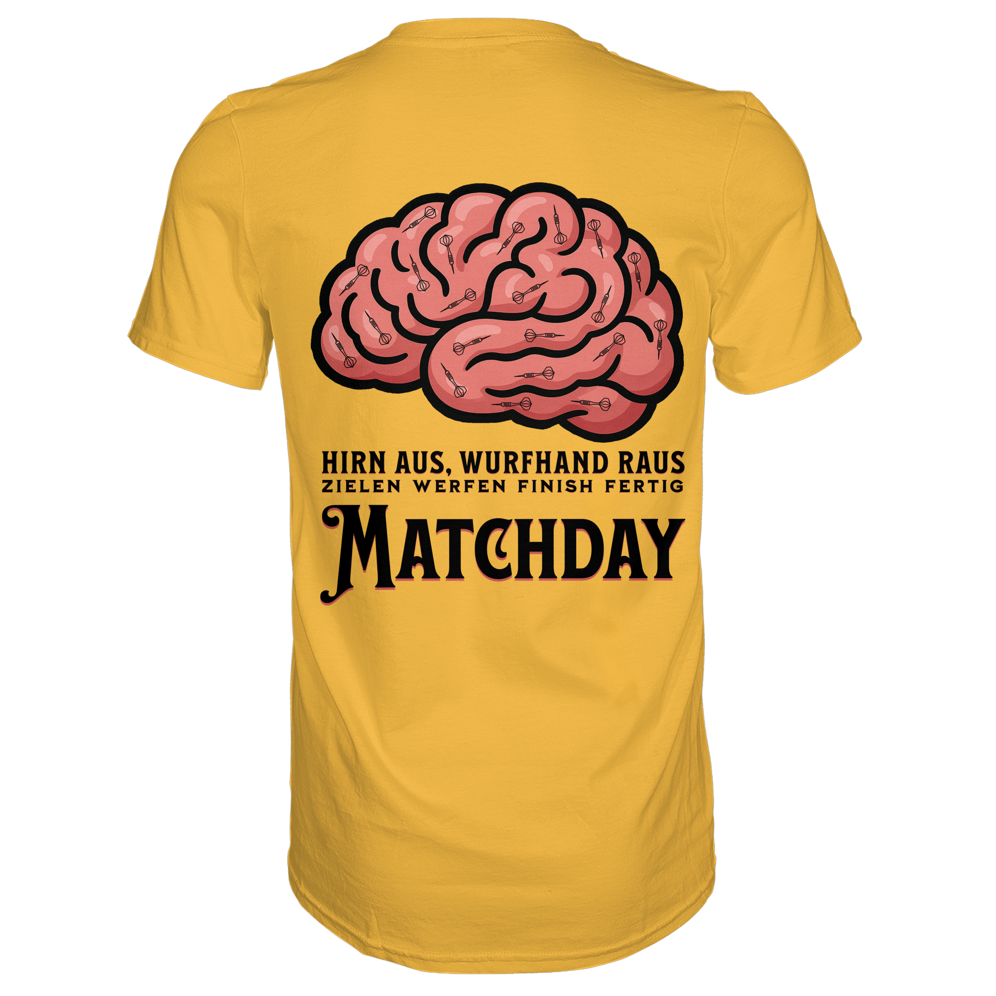Darts-T-Shirt Motiv "Matchday" (Druck hinten)