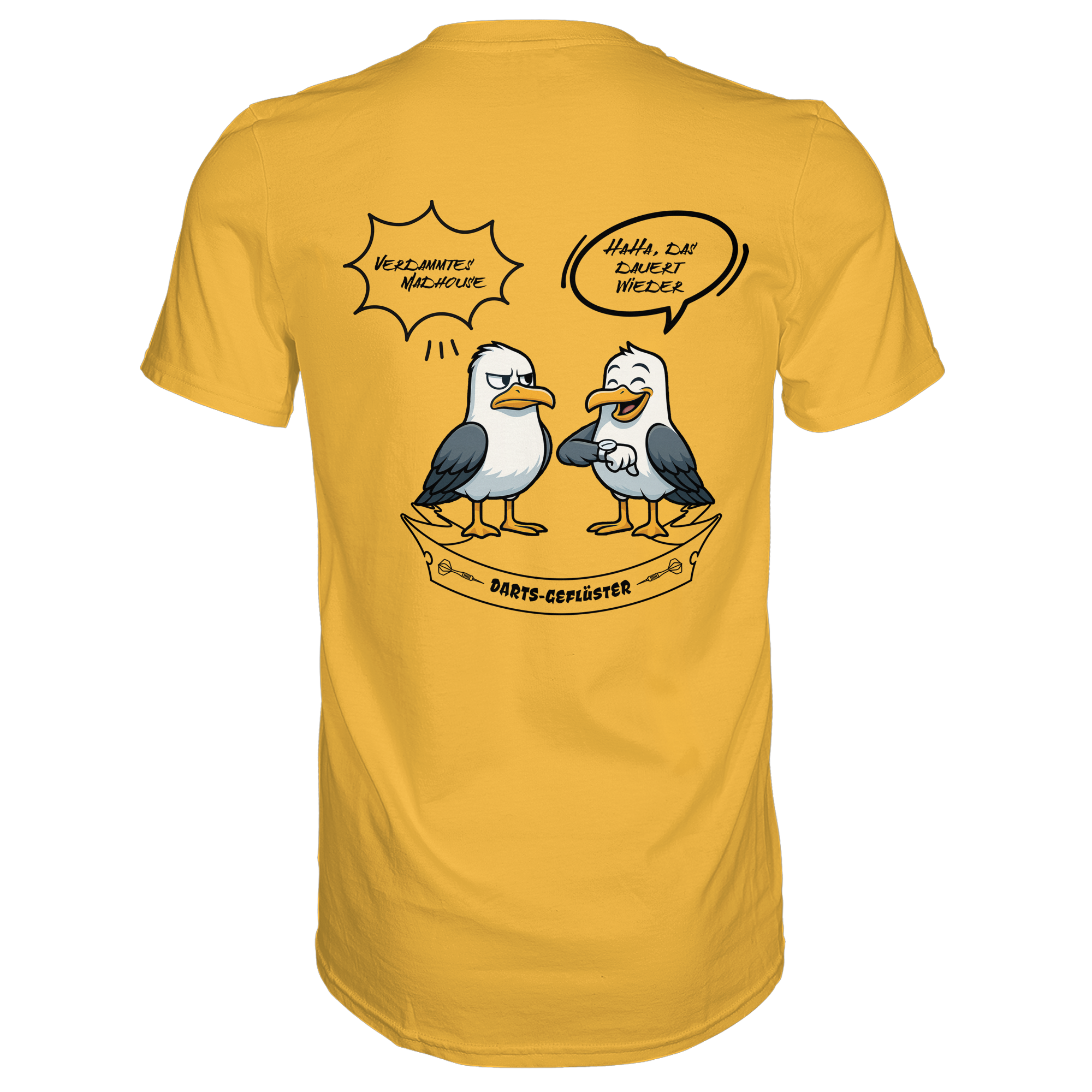 Darts-T-Shirt Motiv "Madhouse 2" (Druck hinten)