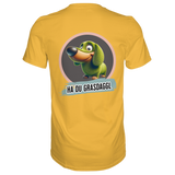 Fun-T-Shirt Motiv "Du Grasdaggl" (Druck hinten)