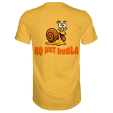Fun-T-Shirt Motiv "No net hudla" (Druck hinten)