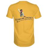 Darts-T-Shirt Motiv "Schweine Cricket" (Druck hinten)