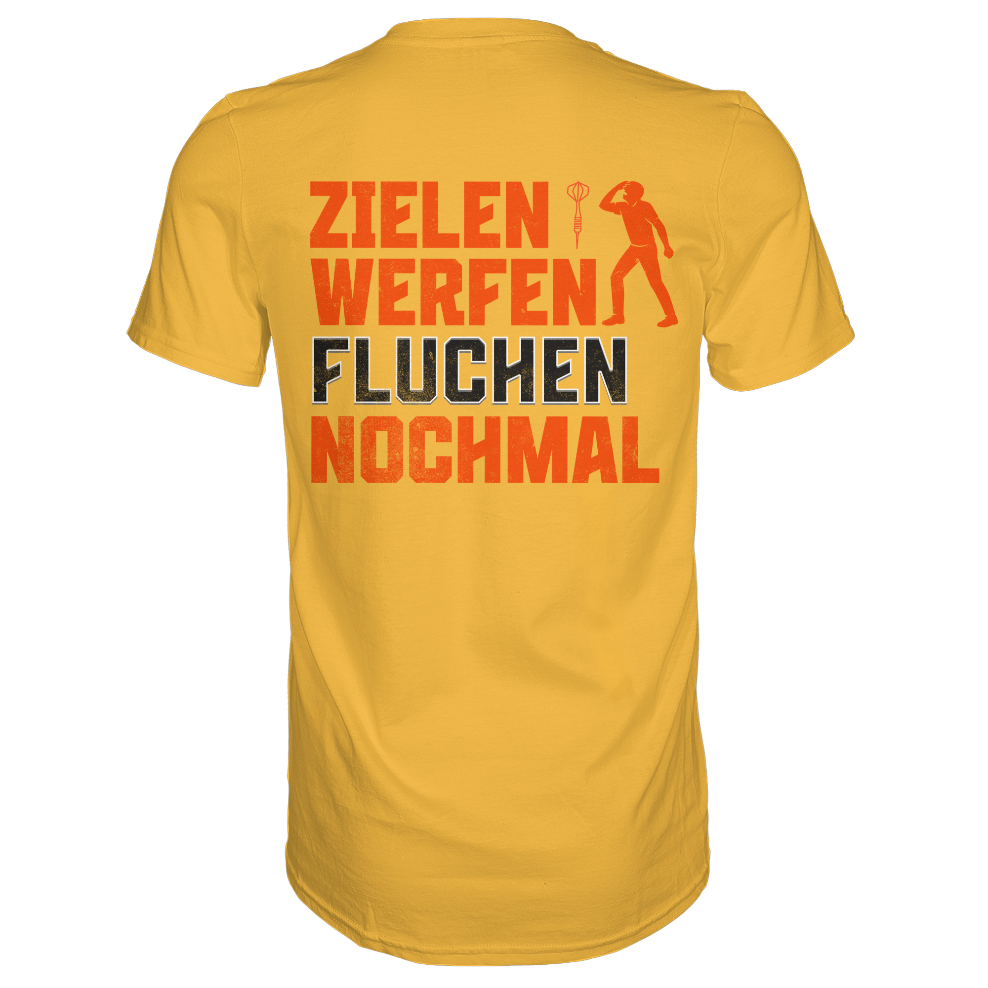 Darts-T-Shirt Motiv "Dartsfluch" (Druck hinten)