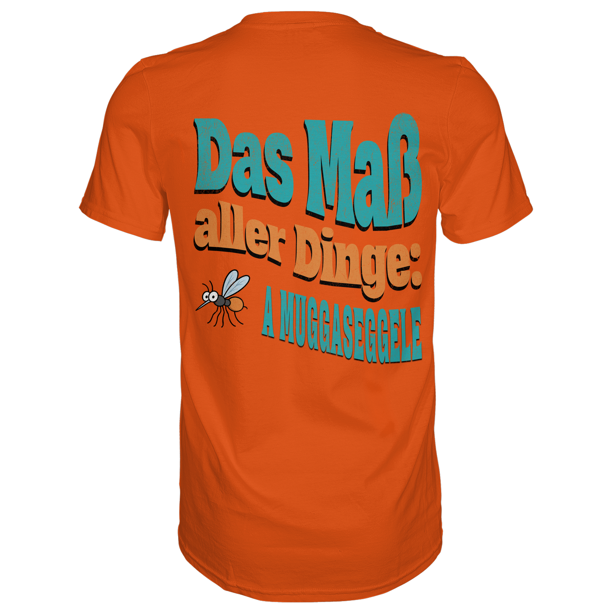 Fun-T-Shirt Motiv "Muggaseggele" (Druck hinten)