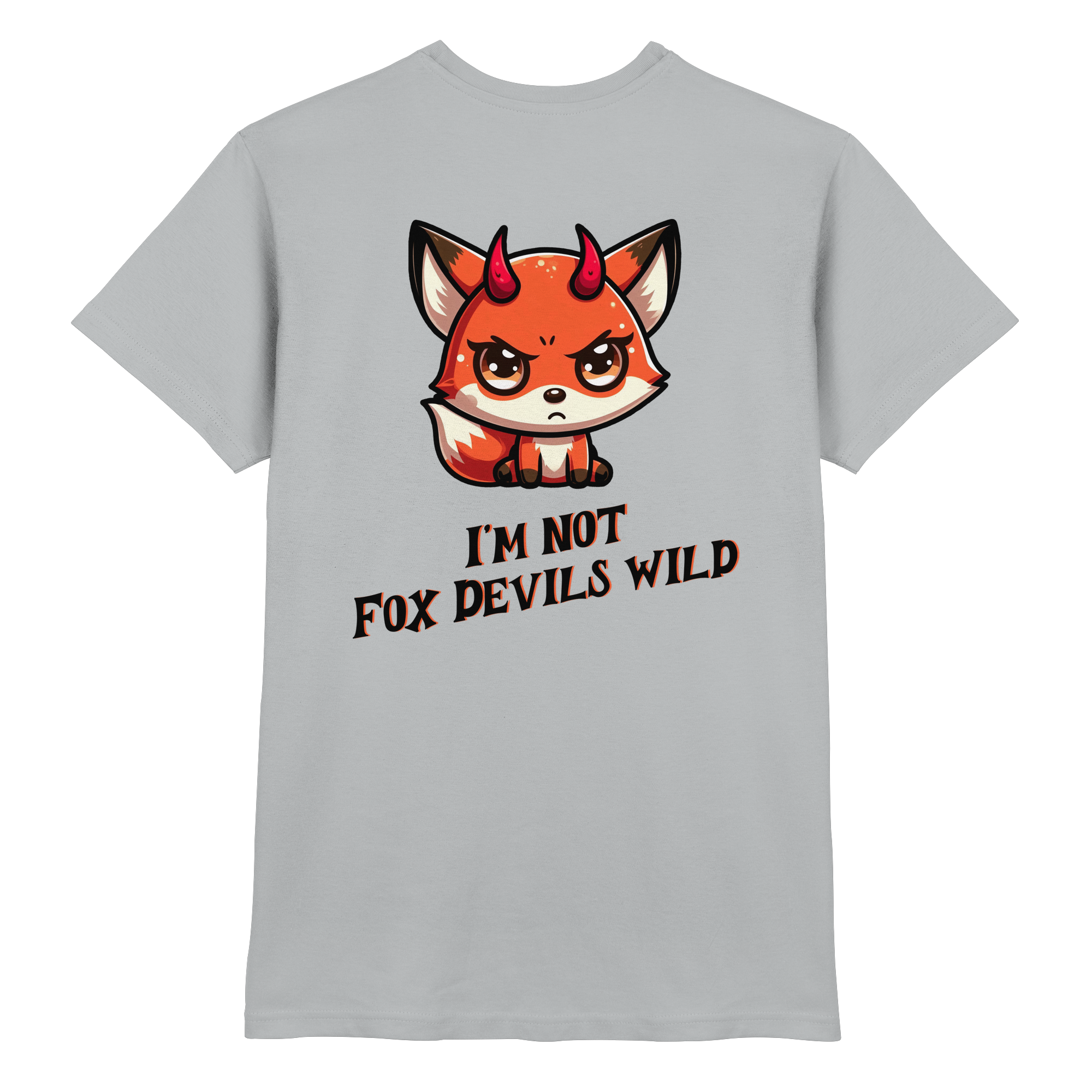 Fun-T-Shirt Motiv "Fox Devil" (Druck hinten)