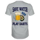 Darts-T-Shirt Motiv "Save Water" (Druck hinten)