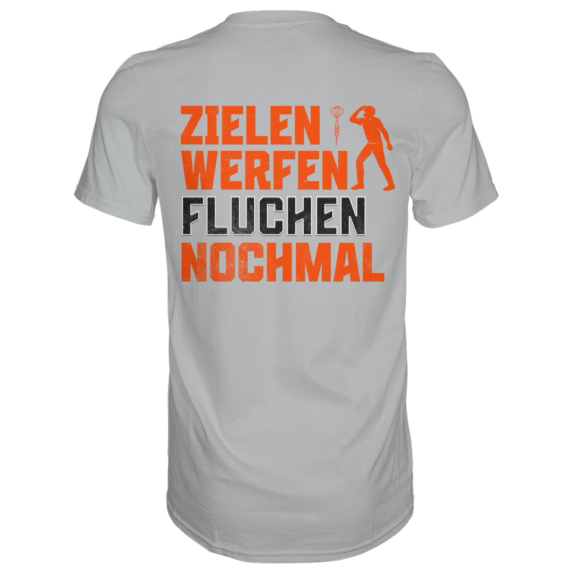 Darts-T-Shirt Motiv "Dartsfluch" (Druck hinten)