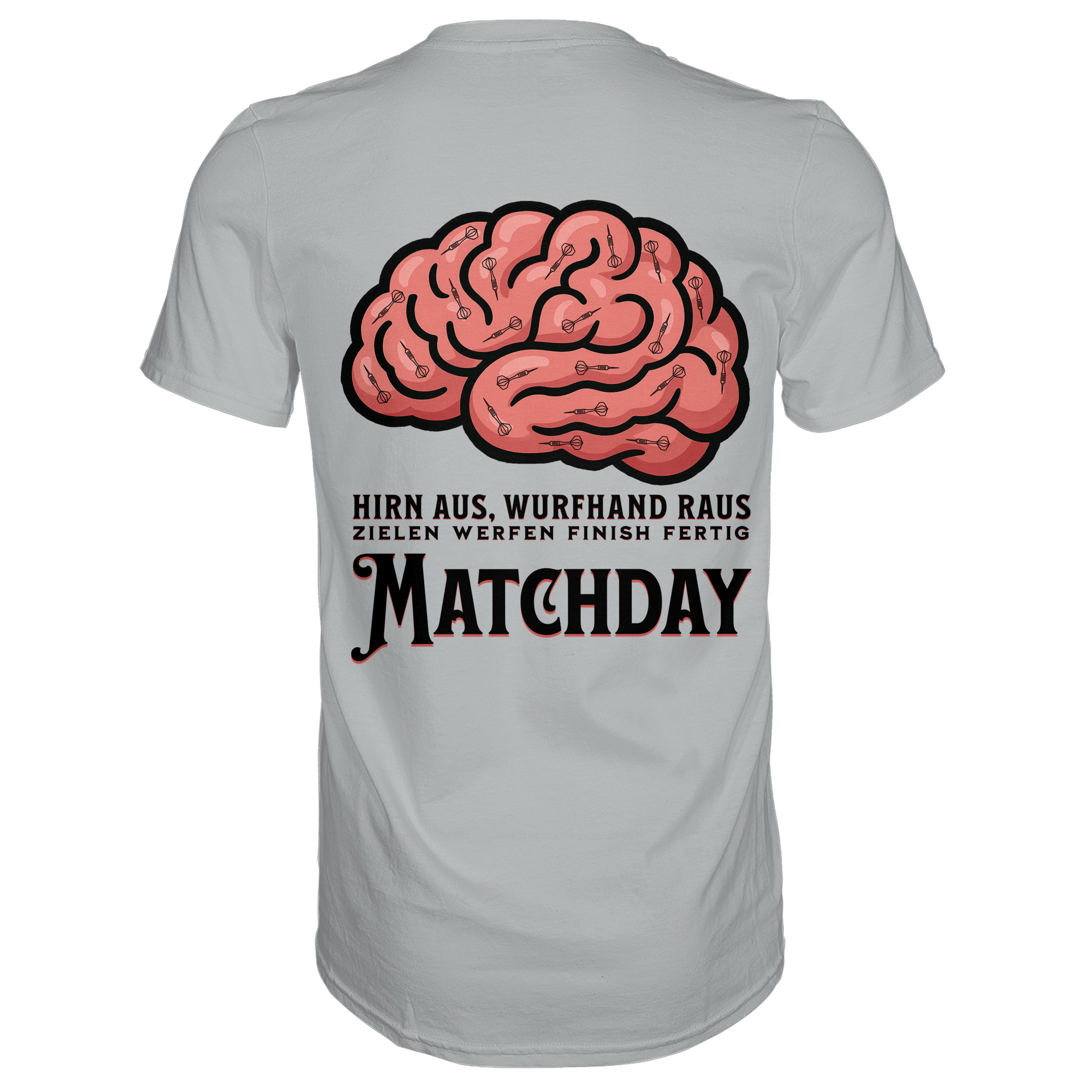 Darts-T-Shirt Motiv "Matchday" (Druck hinten)