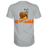 Fun-T-Shirt Motiv "No net hudla" (Druck hinten)