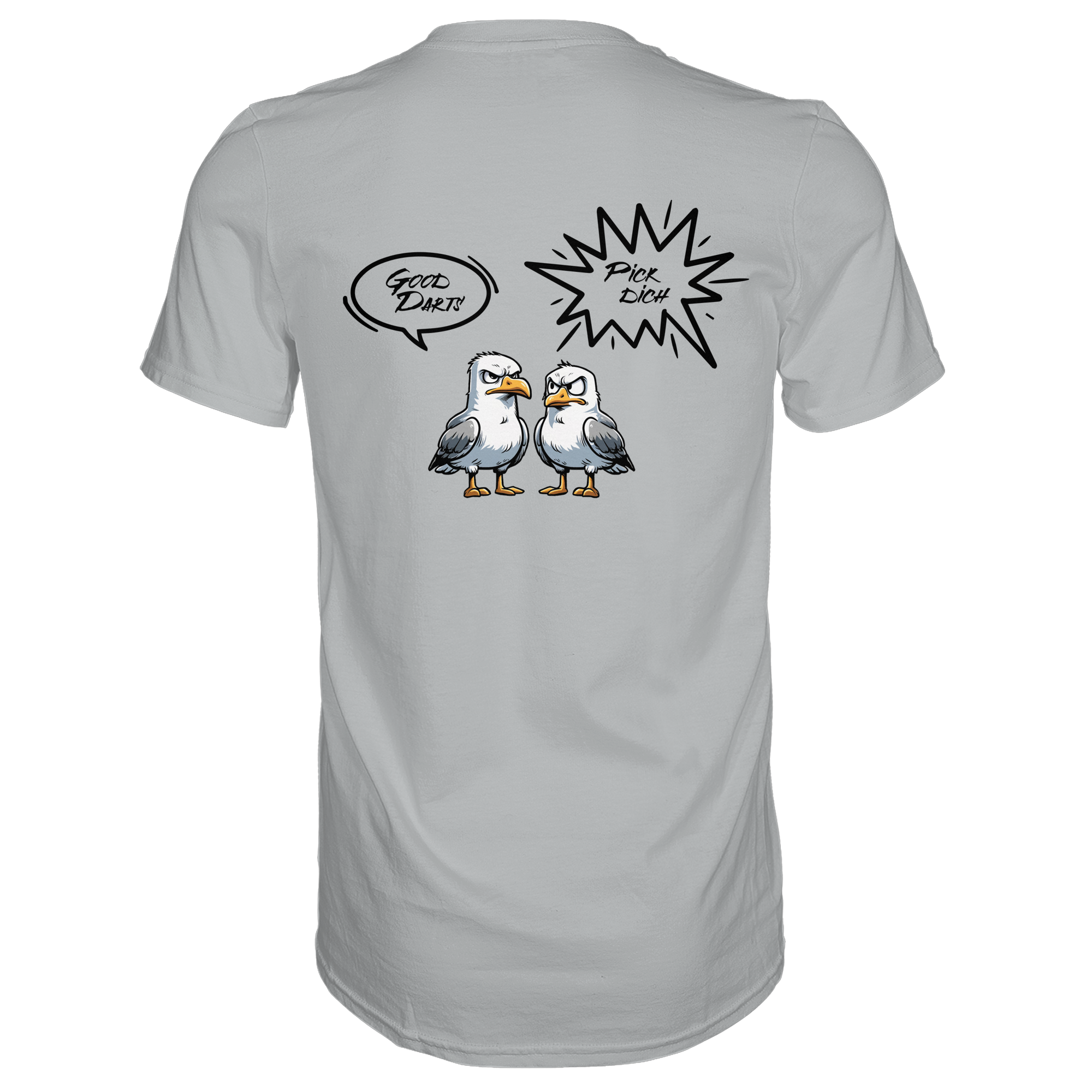 Darts-T-Shirt Motiv "Pick Dich" (Druck hinten)