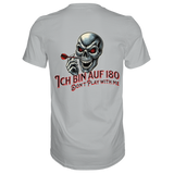 Darts-T-Shirt Motiv "Auf 180" (Druck hinten)