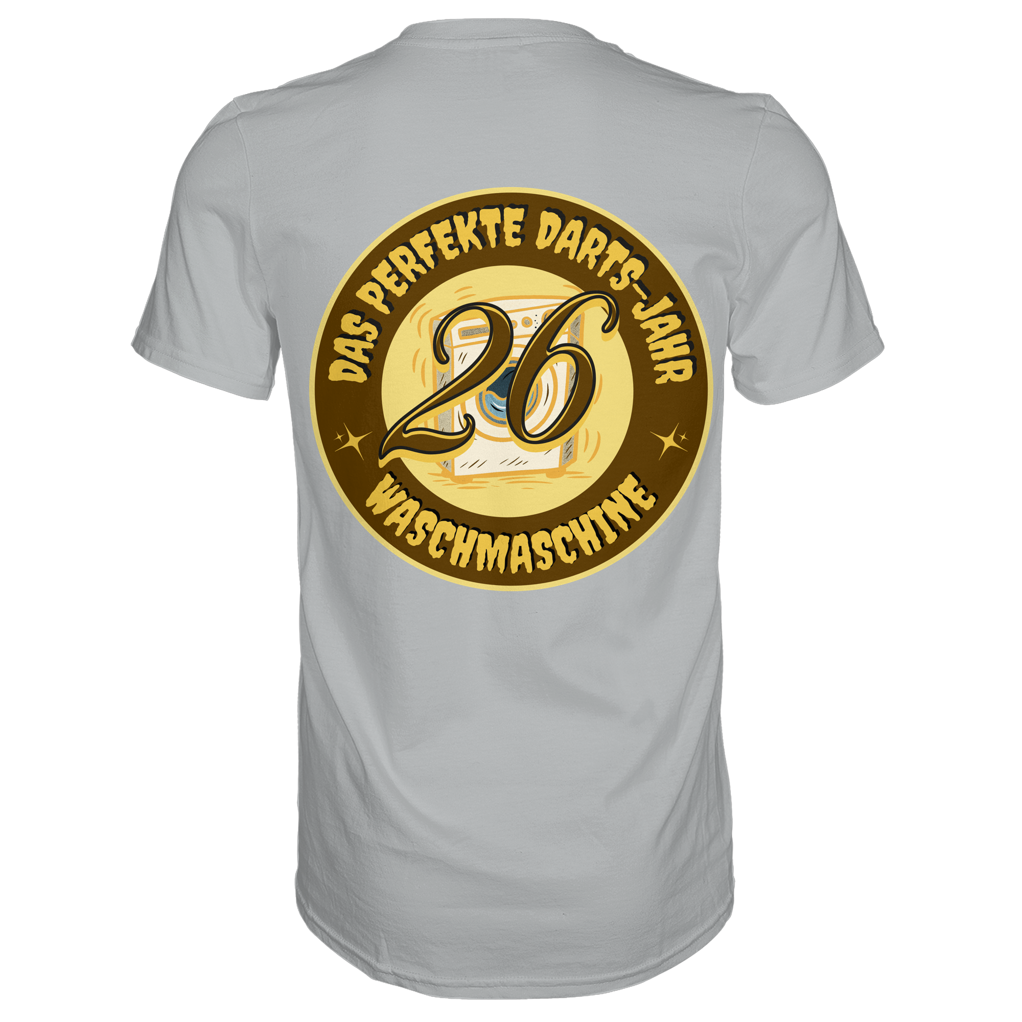 Darts-T-Shirt Motiv "Perfektes Dartsjahr" (Druck hinten)