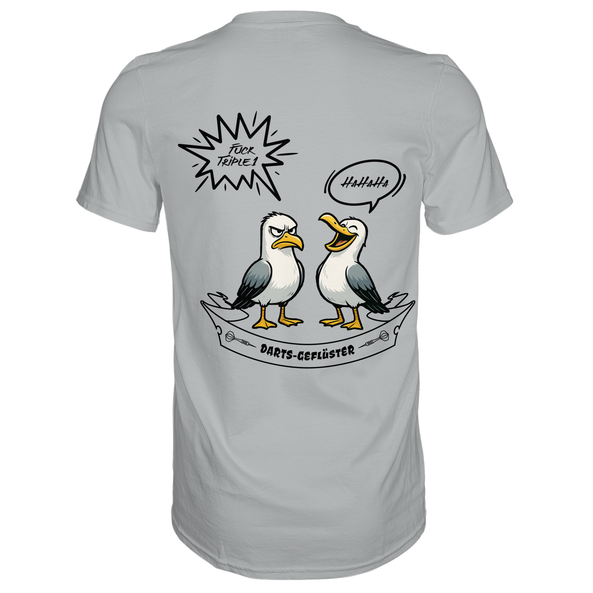 Darts-T-Shirt Motiv "Fuck Triple 1" (Druck hinten)