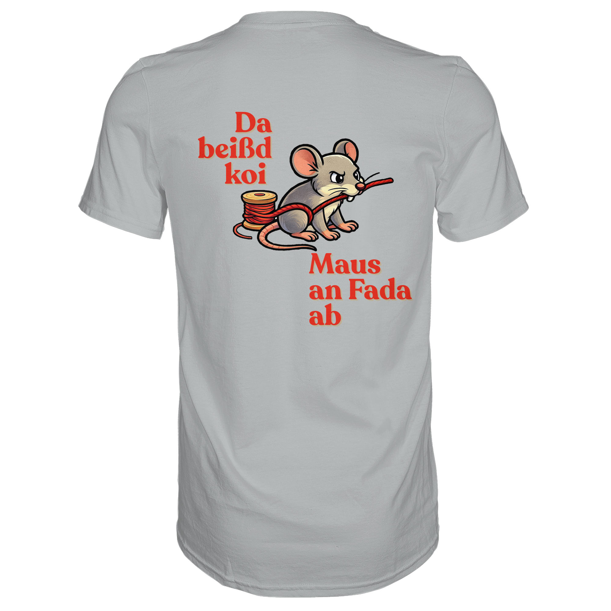 Fun-T-Shirt Motiv "Maus ond Fada" (Druck hinten)