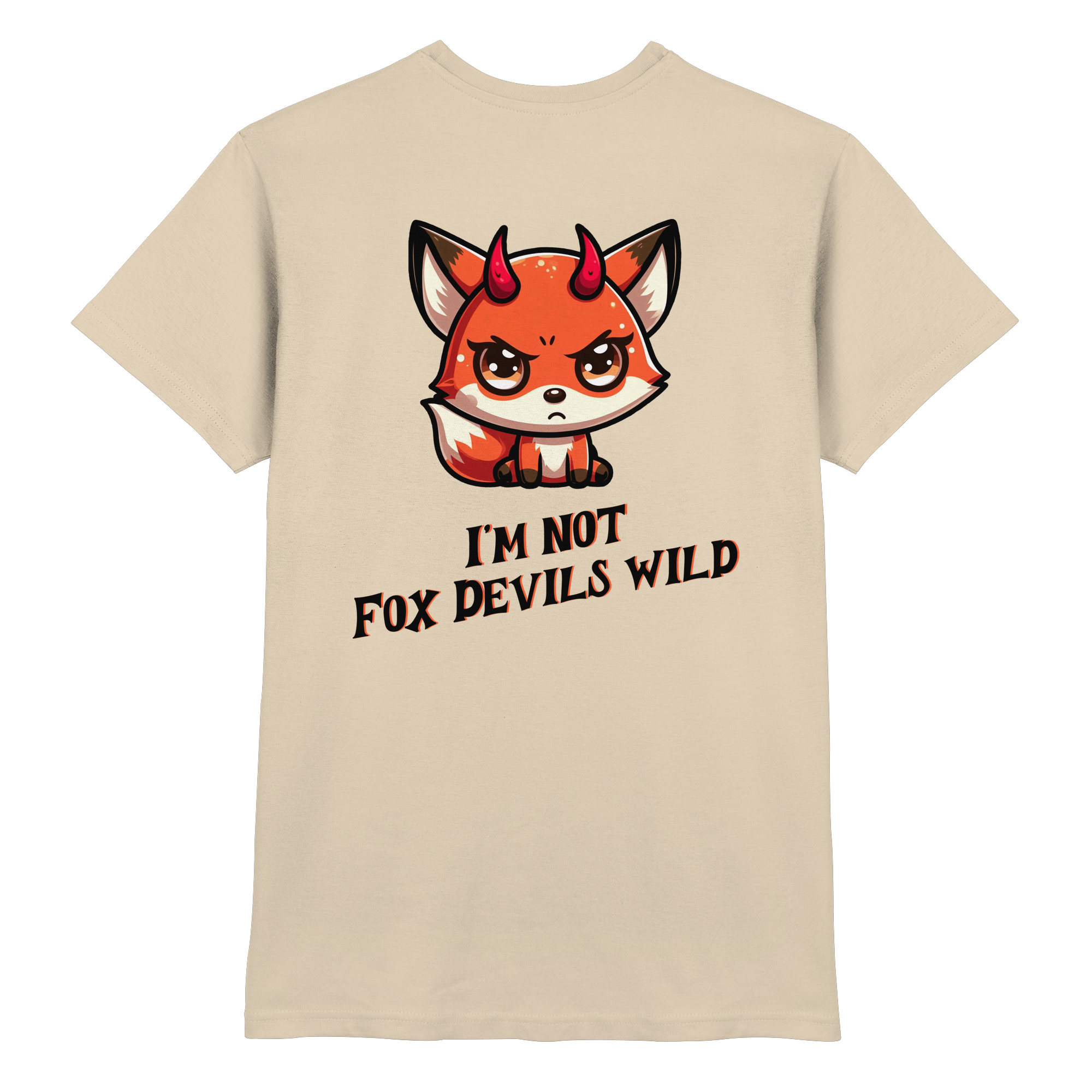 Fun-T-Shirt Motiv "Fox Devil" (Druck hinten)