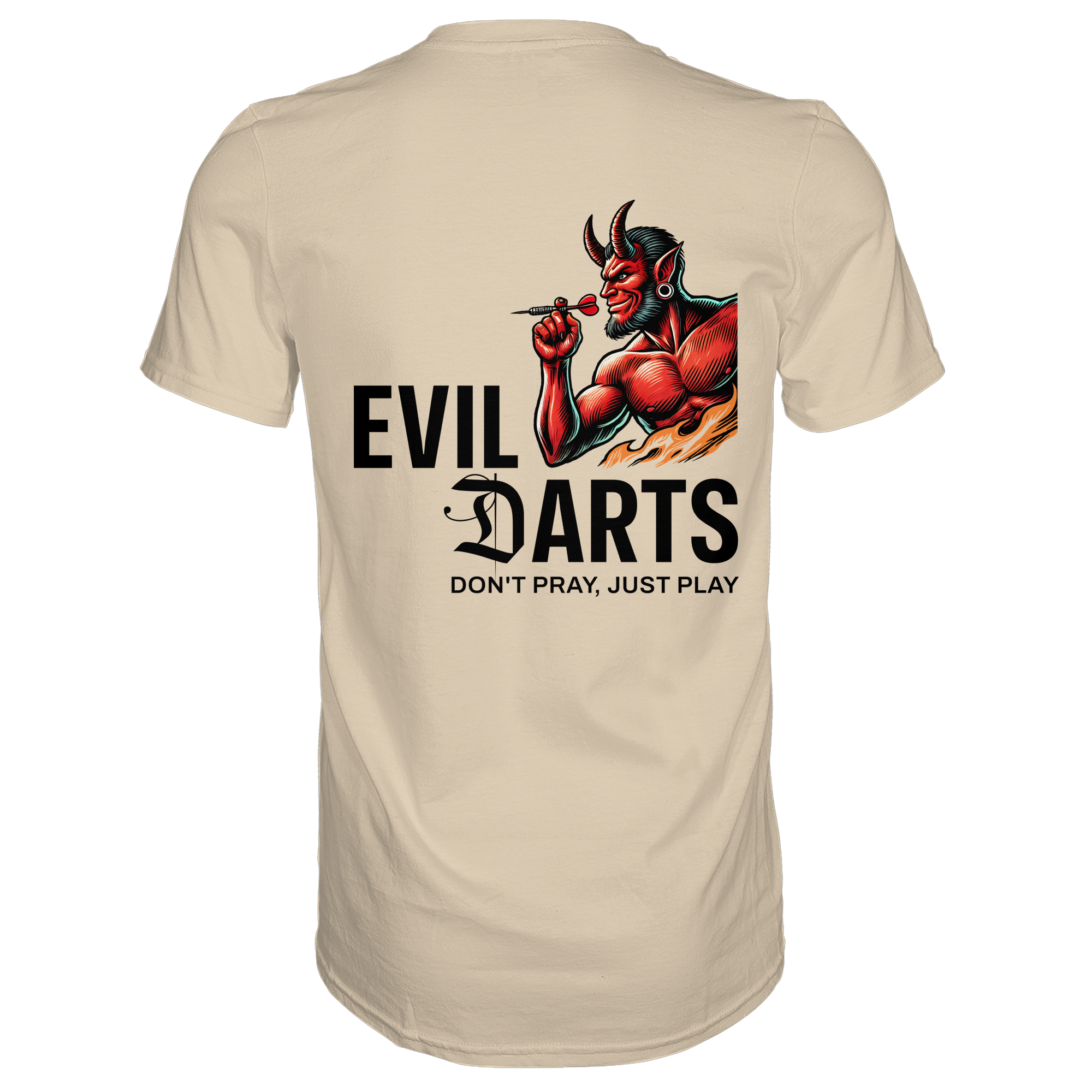 Darts-T-Shirt Motiv "Evil Darts" (Druck hinten)