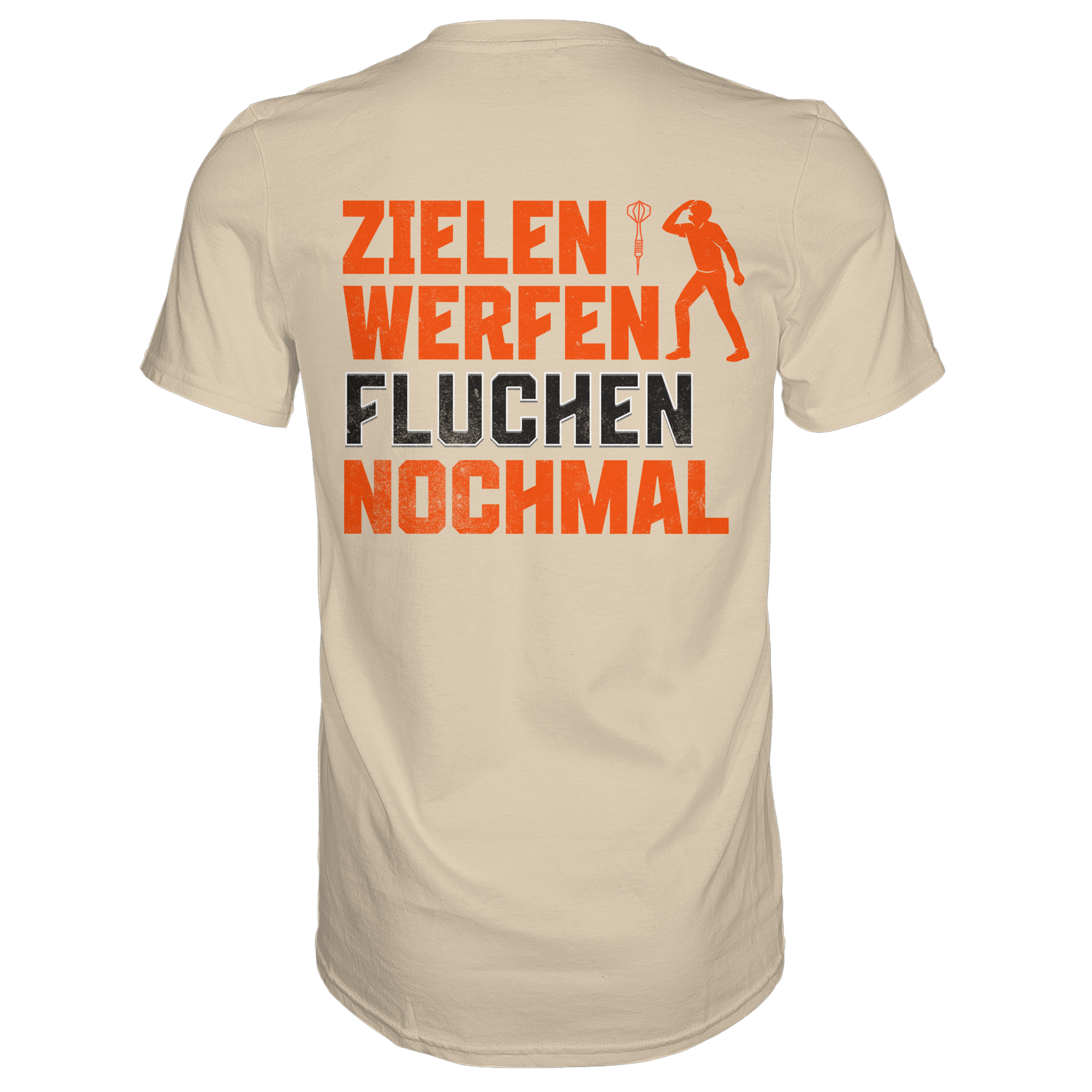 Darts-T-Shirt Motiv "Dartsfluch" (Druck hinten)