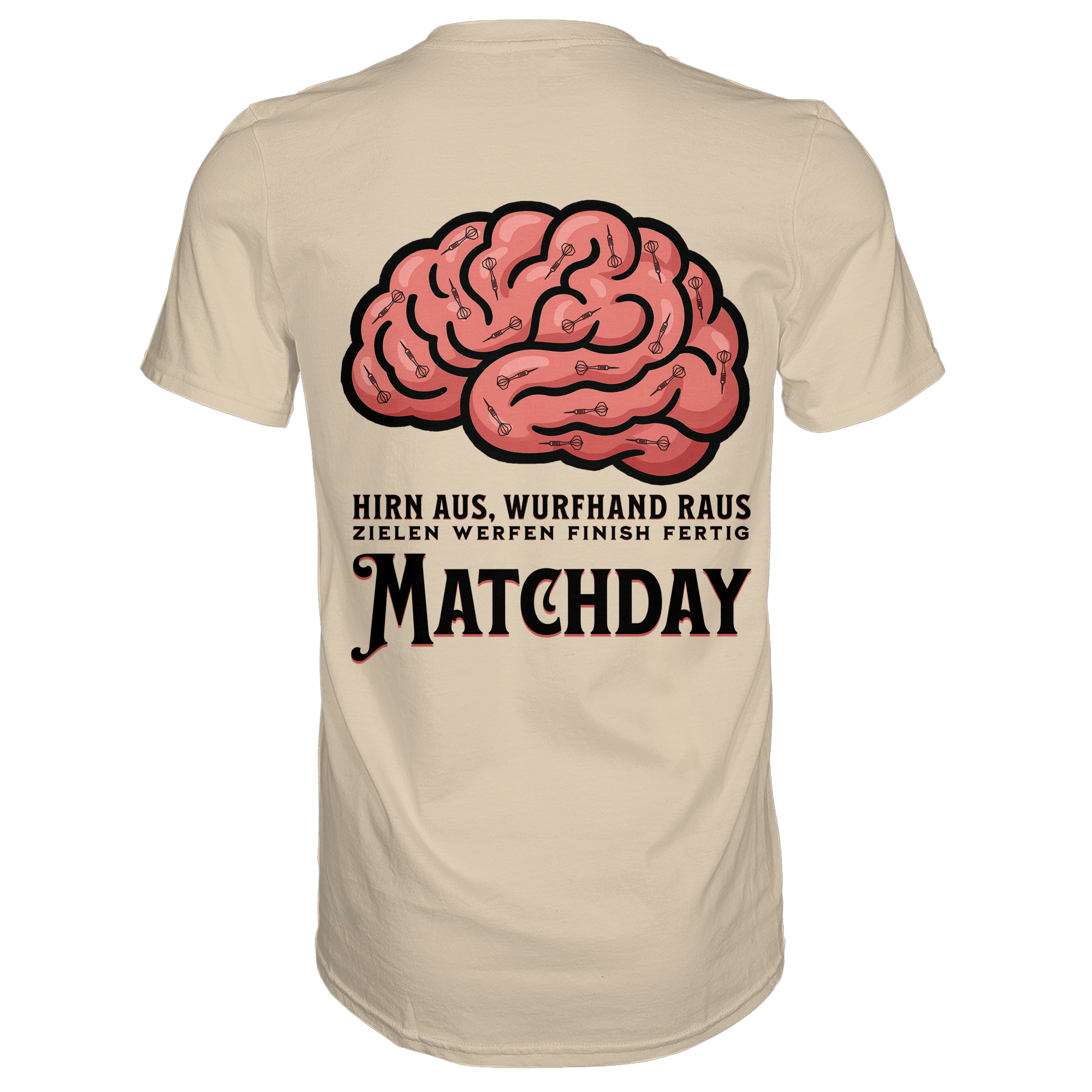 Darts-T-Shirt Motiv "Matchday" (Druck hinten)