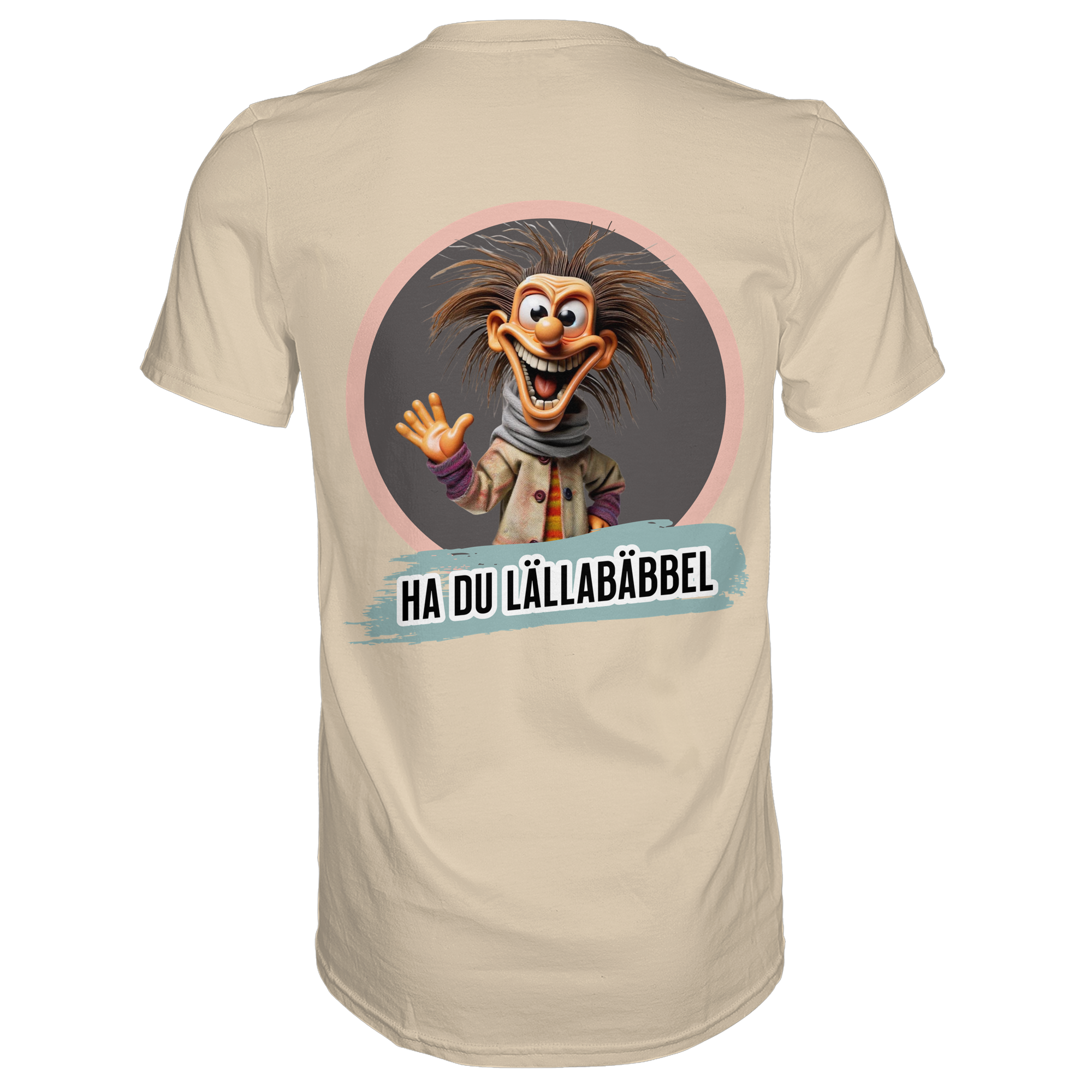 Fun-T-Shirt Motiv "Lällabäbbel" (Druck hinten)