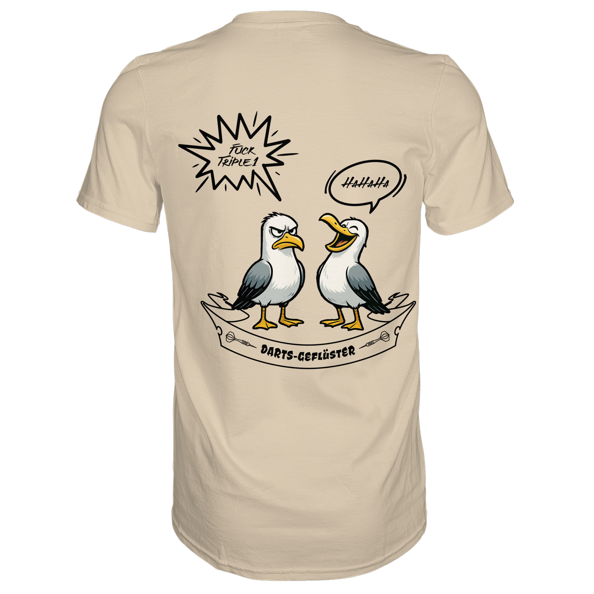 Darts-T-Shirt Motiv "Fuck Triple 1" (Druck hinten)