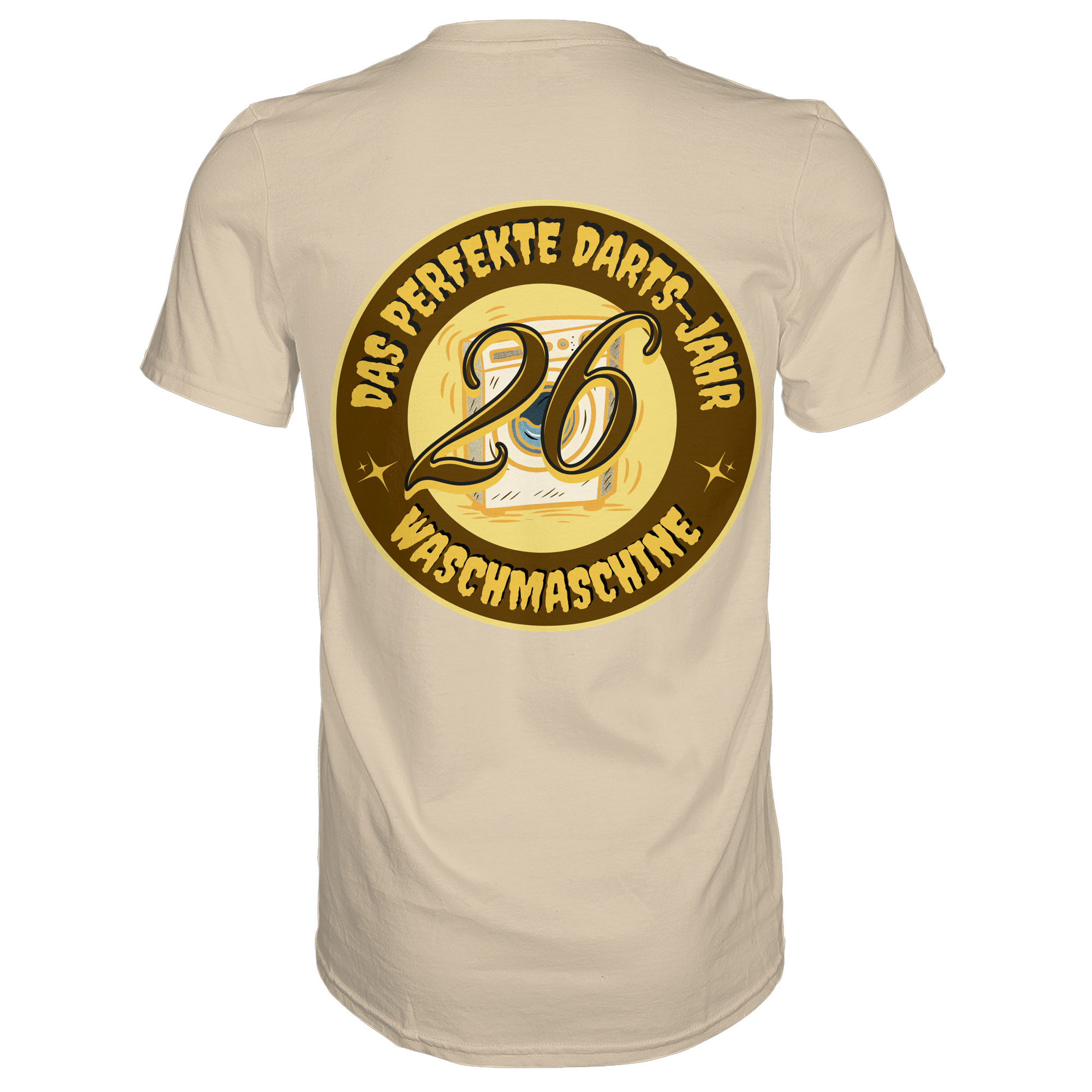 Darts-T-Shirt Motiv "Perfektes Dartsjahr" (Druck hinten)