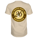 Darts-T-Shirt Motiv "Perfektes Dartsjahr" (Druck hinten)