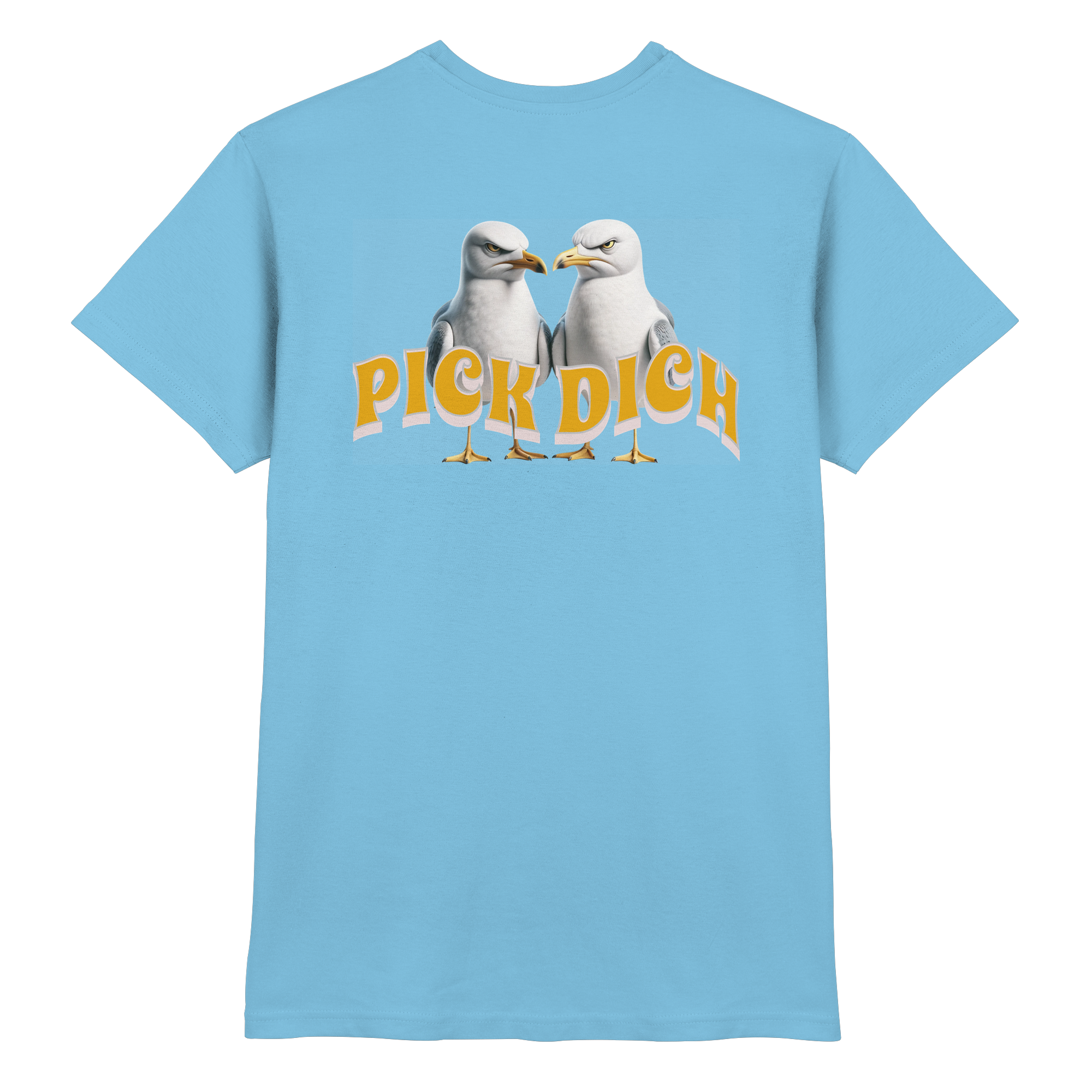 Fun-T-Shirt Motiv "Pick Dich" (Druck hinten)