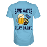 Darts-T-Shirt Motiv "Save Water" (Druck hinten)