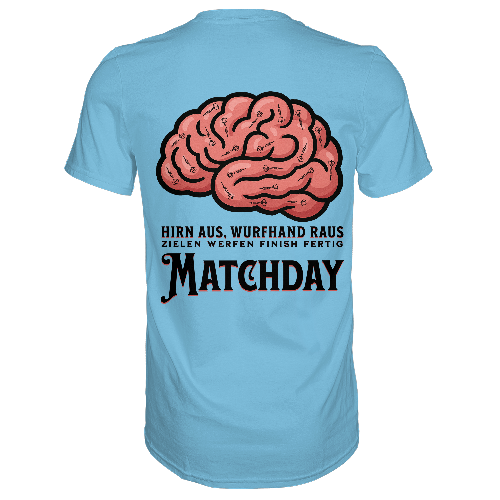 Darts-T-Shirt Motiv "Matchday" (Druck hinten)