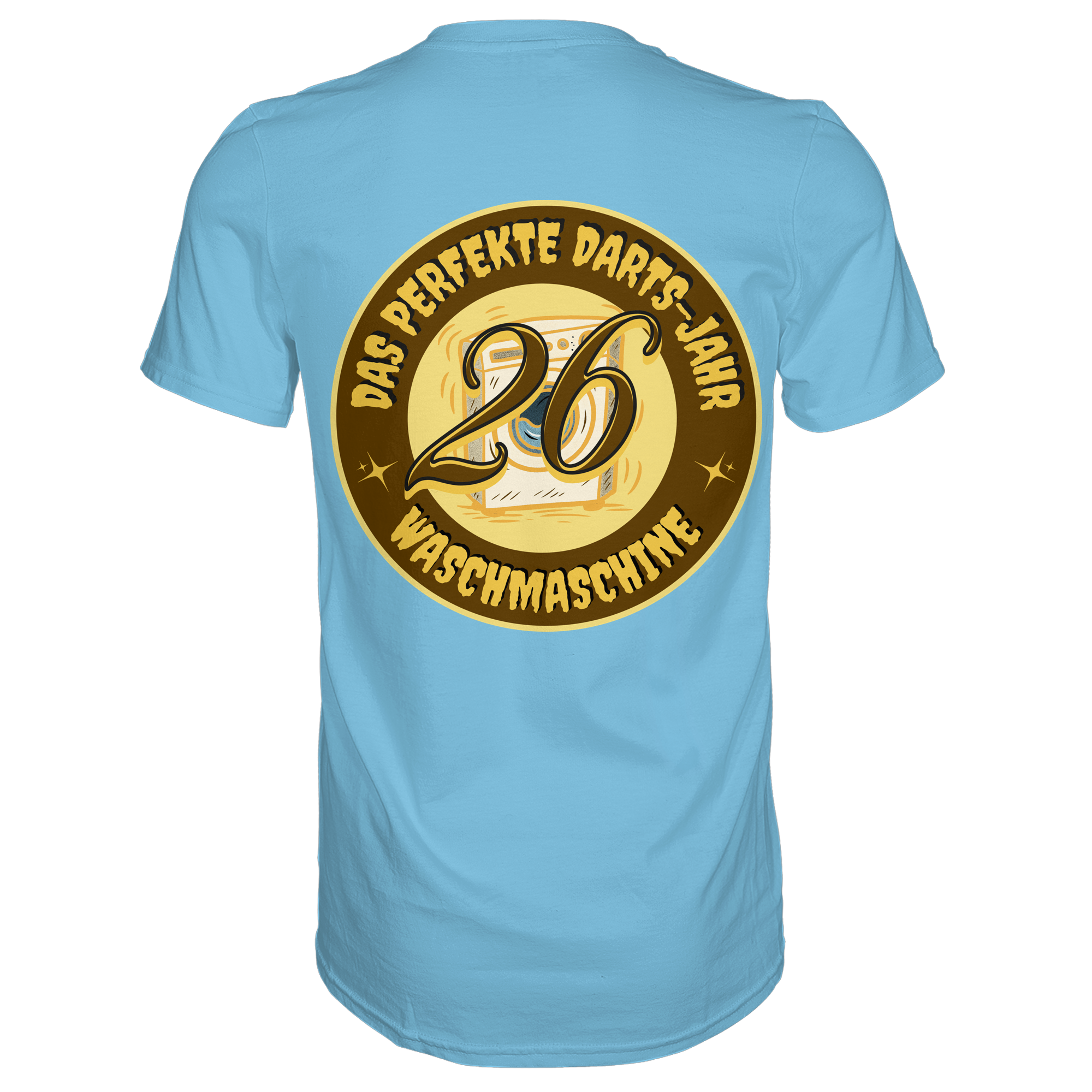 Darts-T-Shirt Motiv "Perfektes Dartsjahr" (Druck hinten)