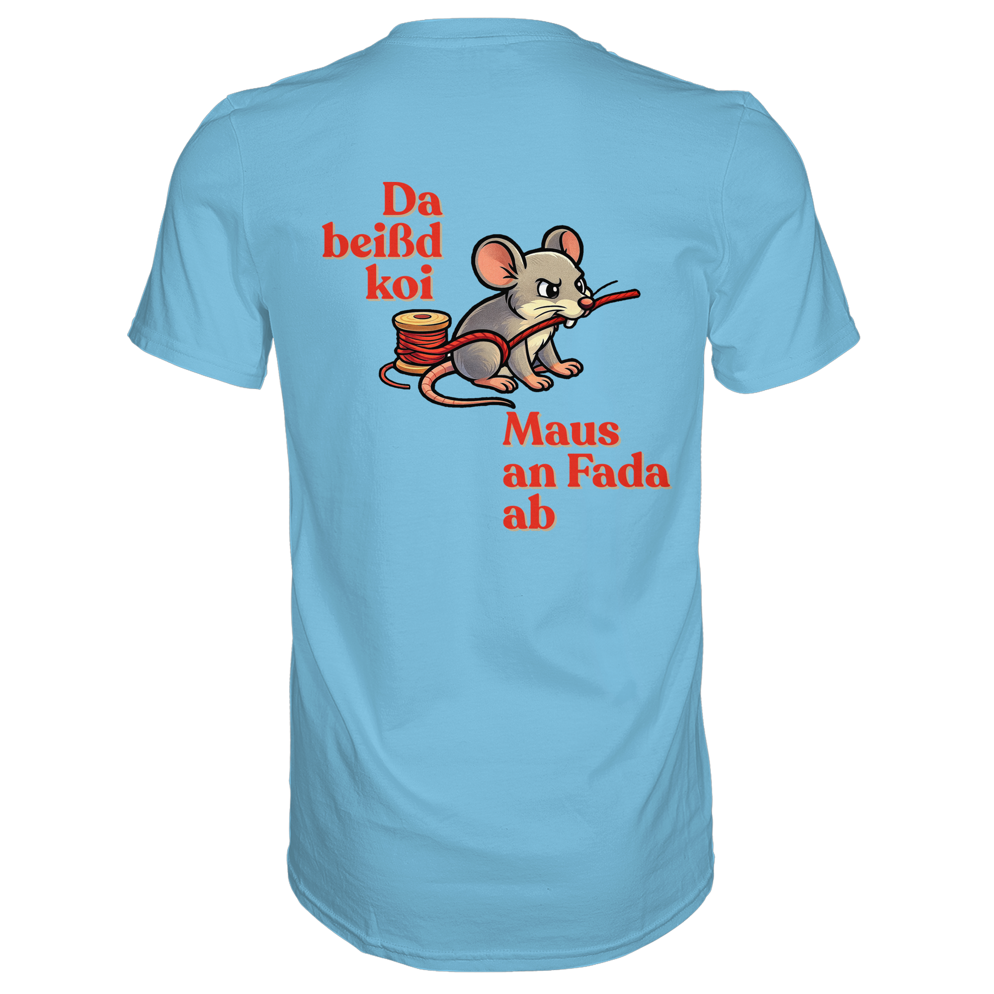 Fun-T-Shirt Motiv "Maus ond Fada" (Druck hinten)