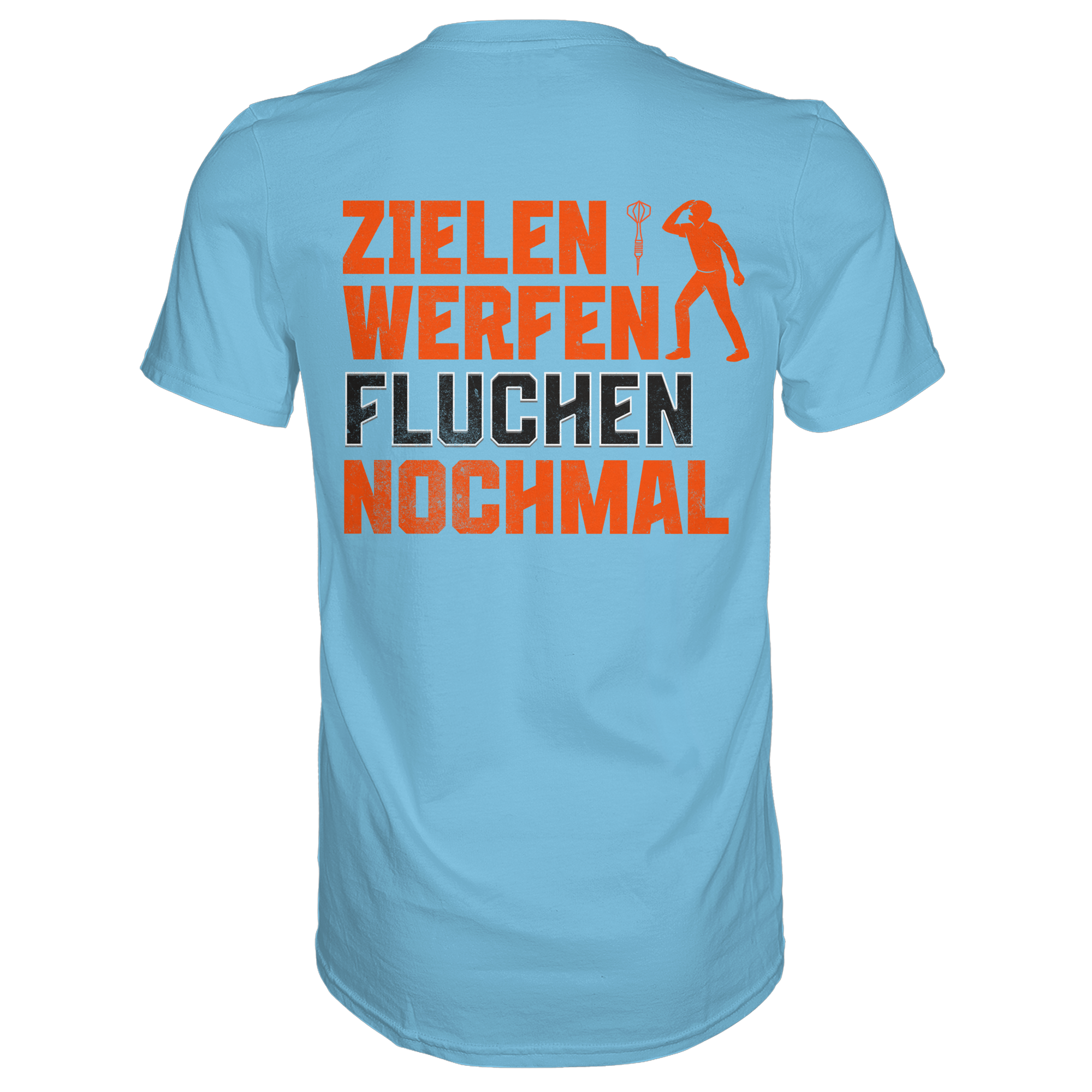 Darts-T-Shirt Motiv "Dartsfluch" (Druck hinten)